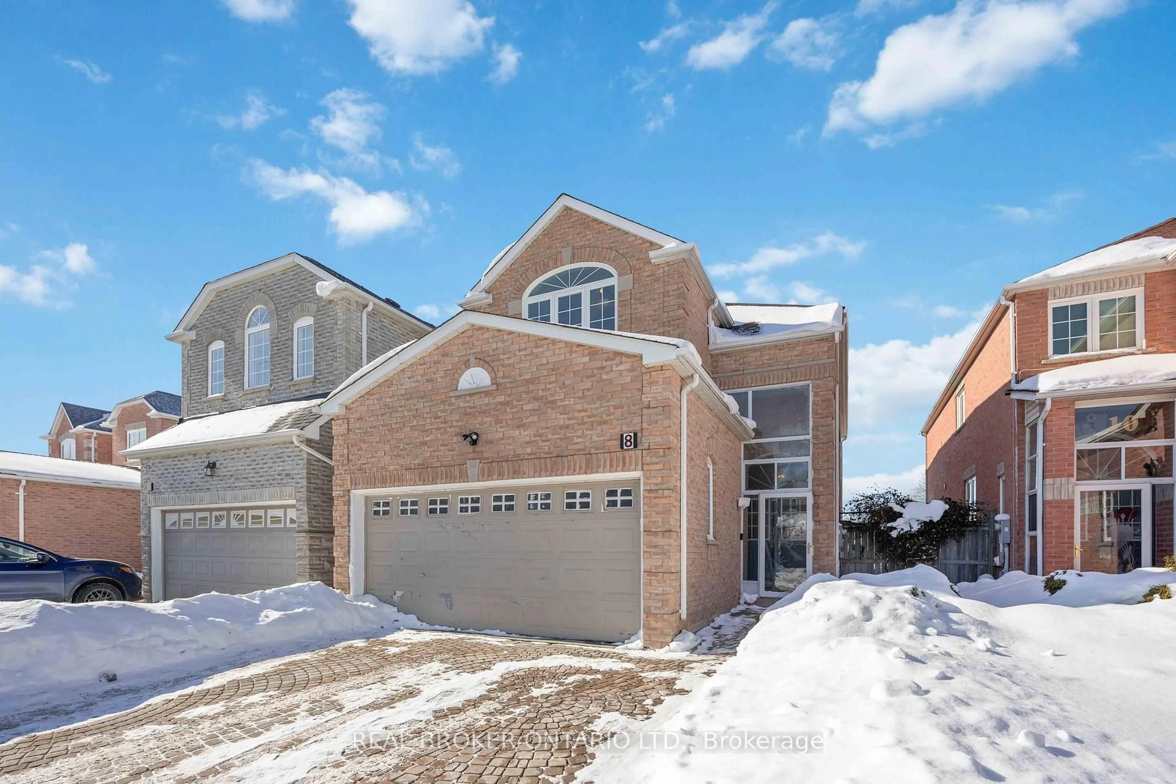 Home with brick exterior material, street for 8 Medley Cres, Markham Ontario L3S 4M8