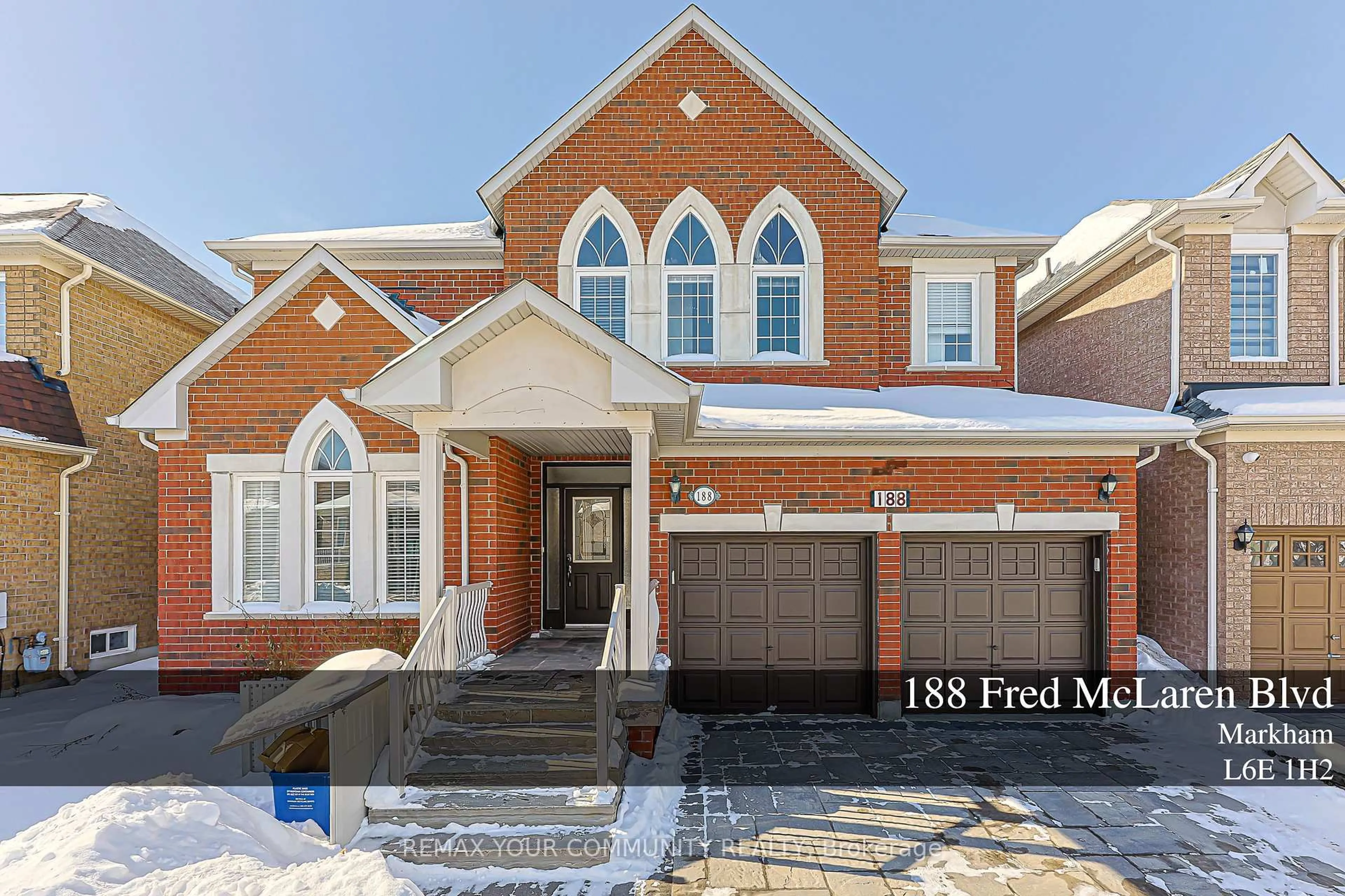 Home with brick exterior material, street for 188 Fred Mclaren Blvd, Markham Ontario L6E 1H2