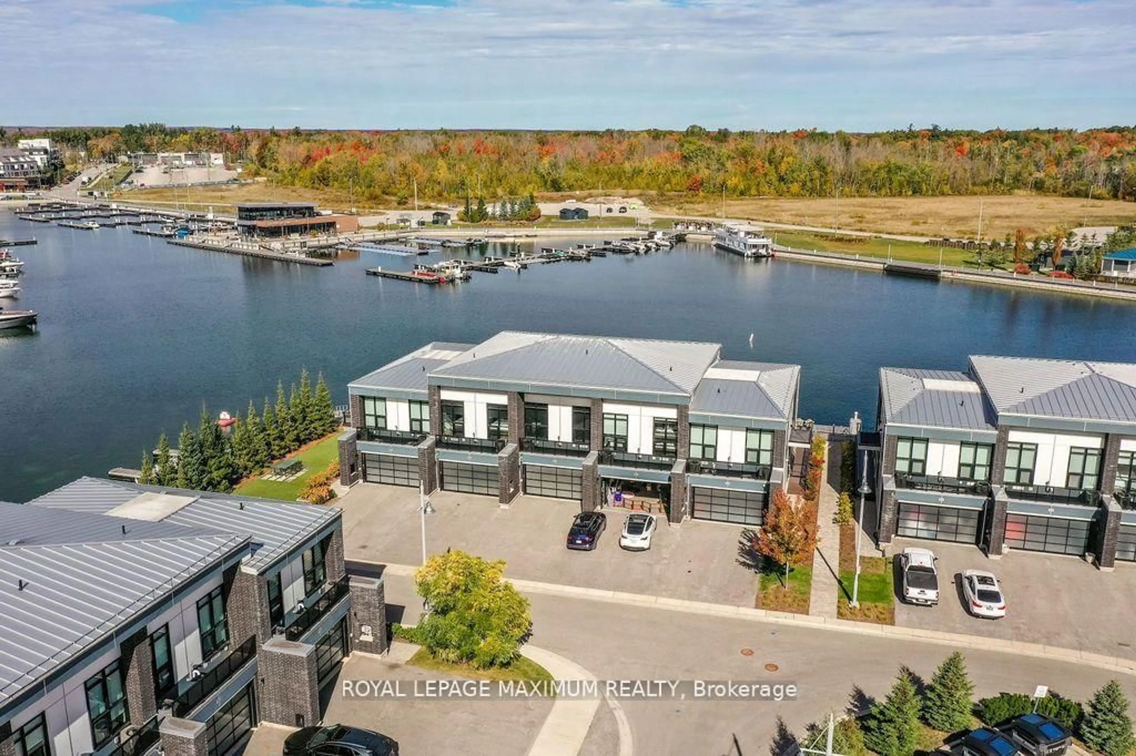 A pic from outside/outdoor area/front of a property/back of a property/a pic from drone, water/lake/river/ocean view for 3527 Riva Ave, Innisfil Ontario L9S 0L5