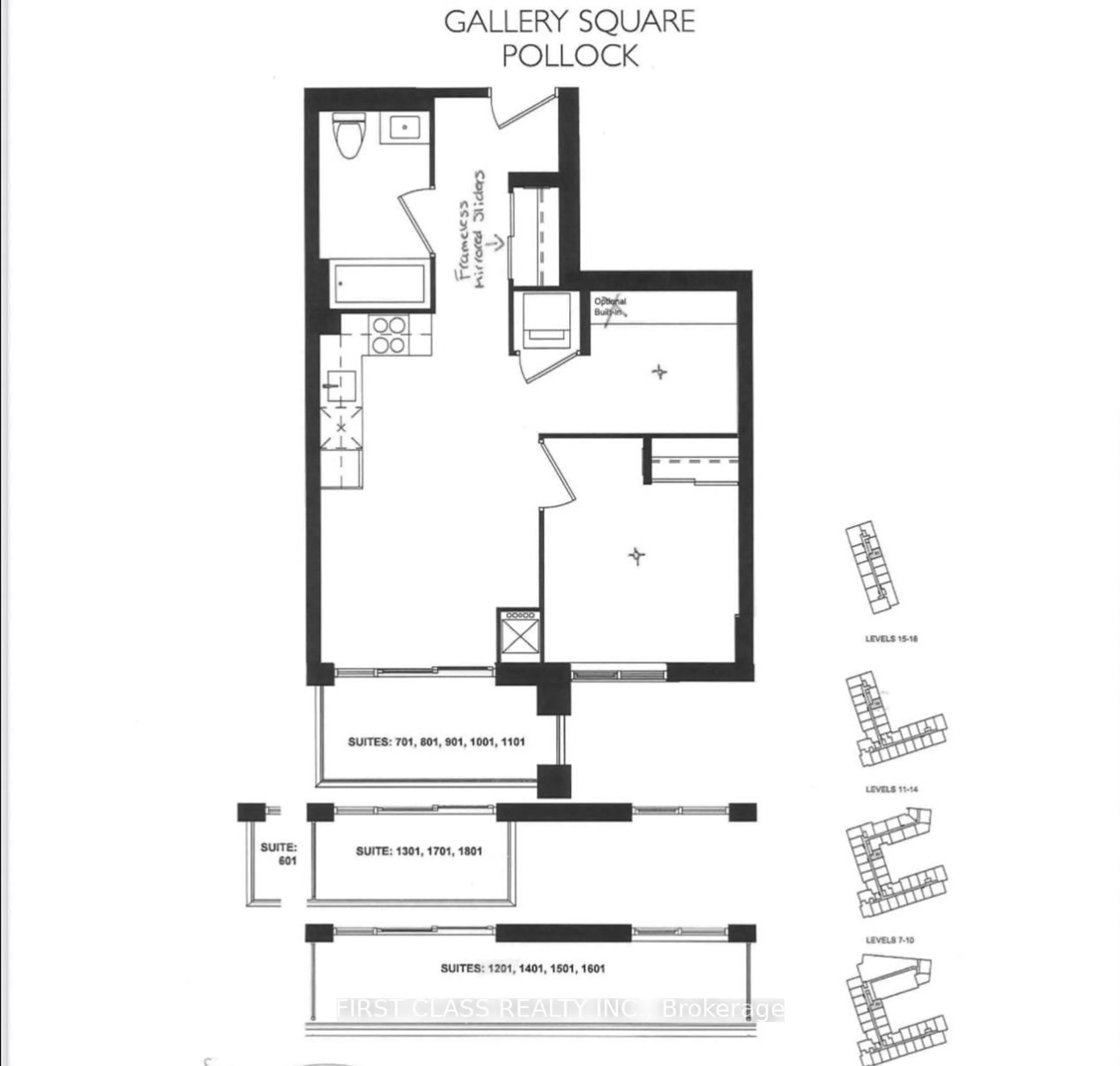 Floor plan for 8119 Birchmount Rd #1201, Markham Ontario L6G 0H5