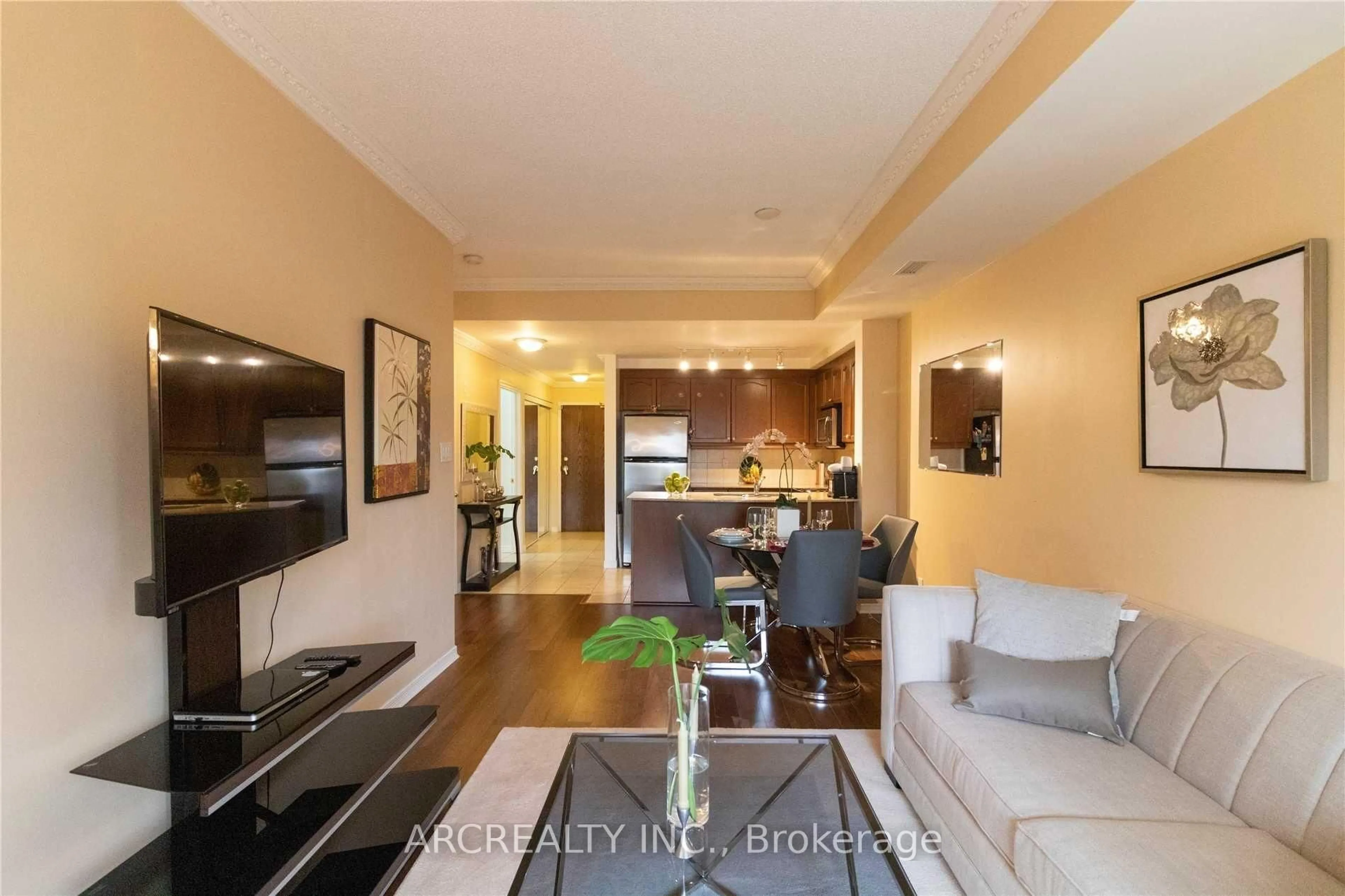 Living room with furniture, unknown for 8 Maison Parc Crt #313, Vaughan Ontario L4J 9K5