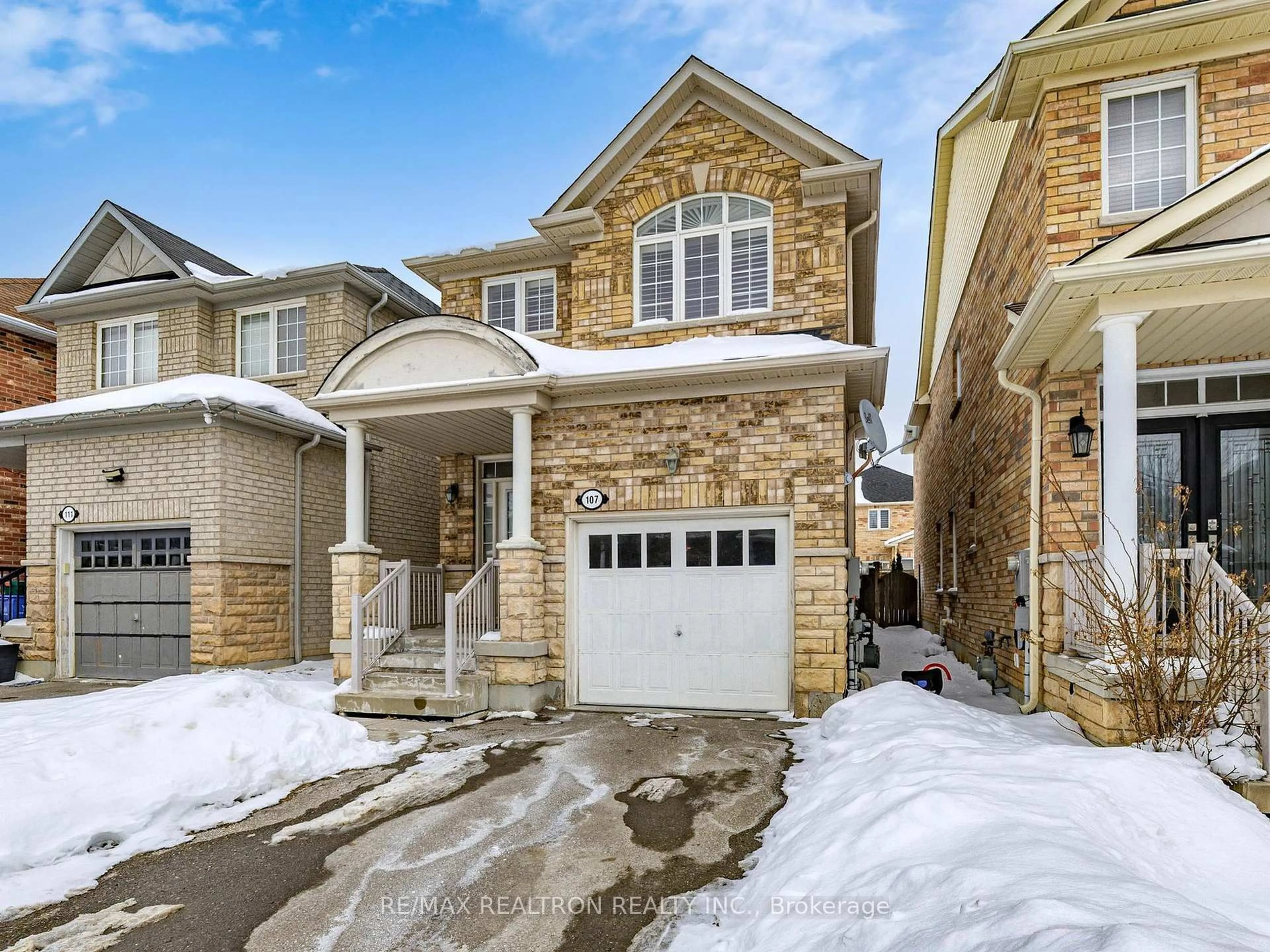 Home with brick exterior material, street for 107 Boticelli Way, Vaughan Ontario L4H 0E5