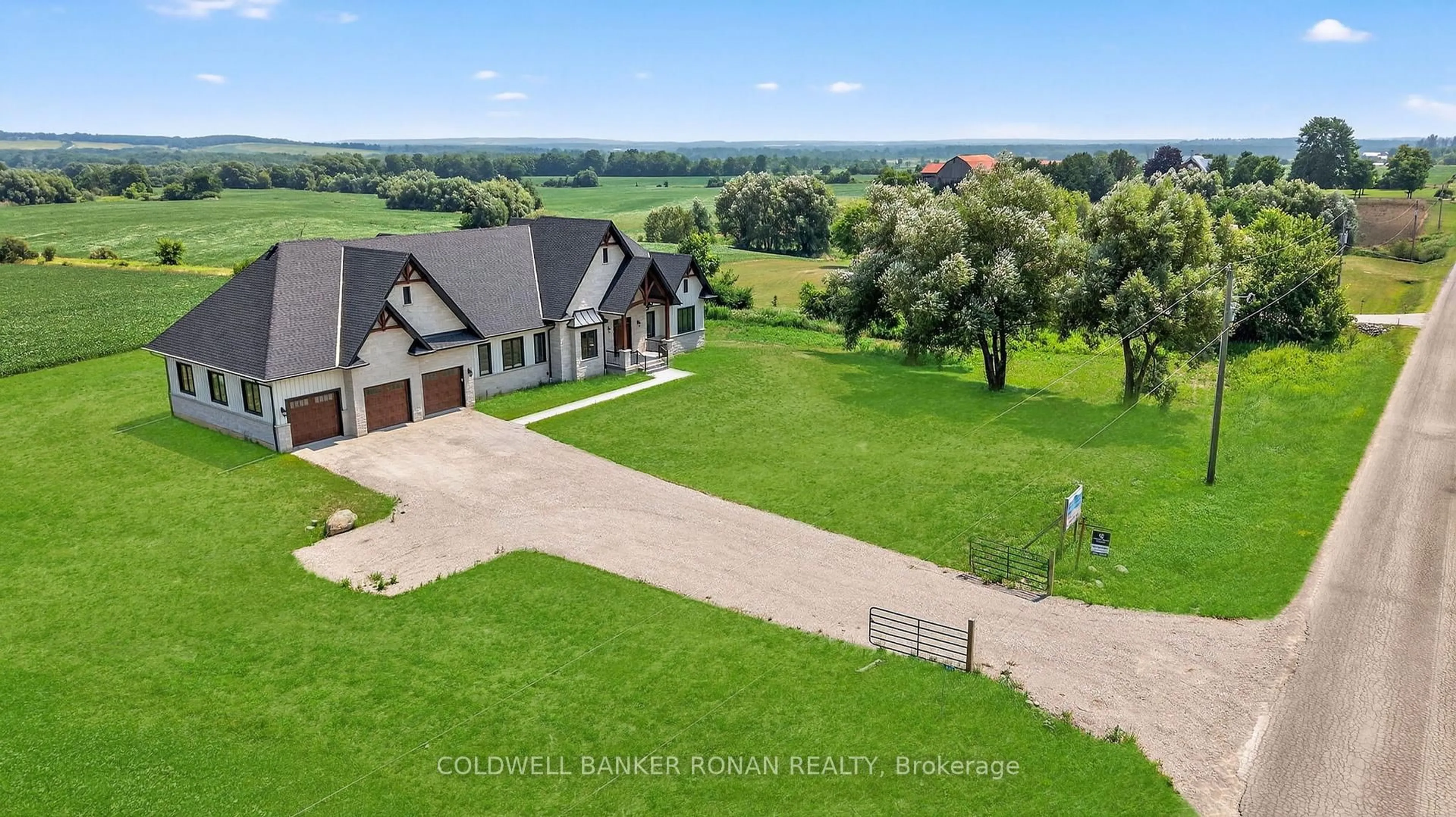 A pic from outside/outdoor area/front of a property/back of a property/a pic from drone, unknown for 4625 Concession Rd 5, Adjala-Tosorontio Ontario L0G 1W0