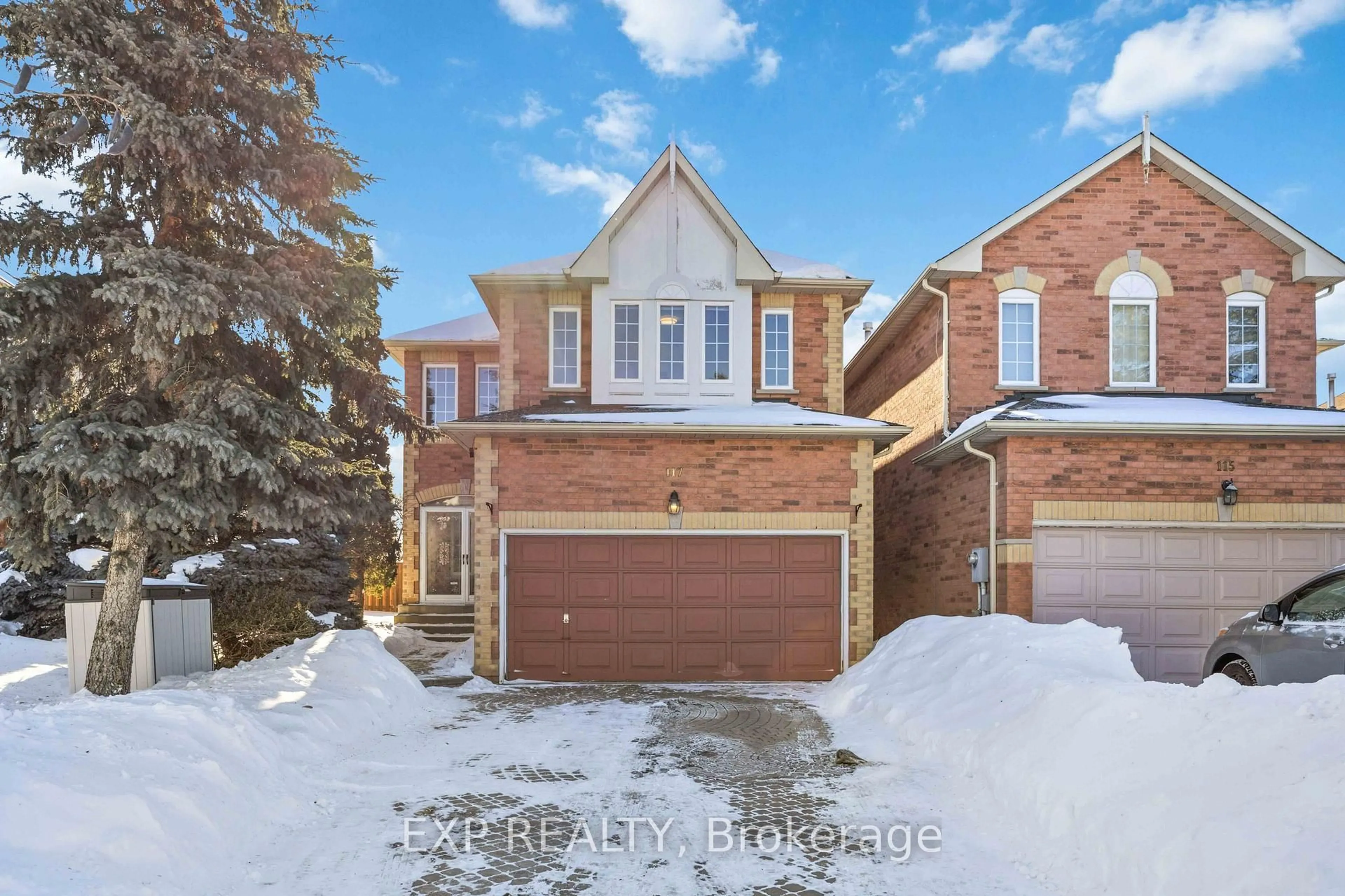 Home with brick exterior material, street for 117 Halterwood Circ, Markham Ontario L3P 7T3