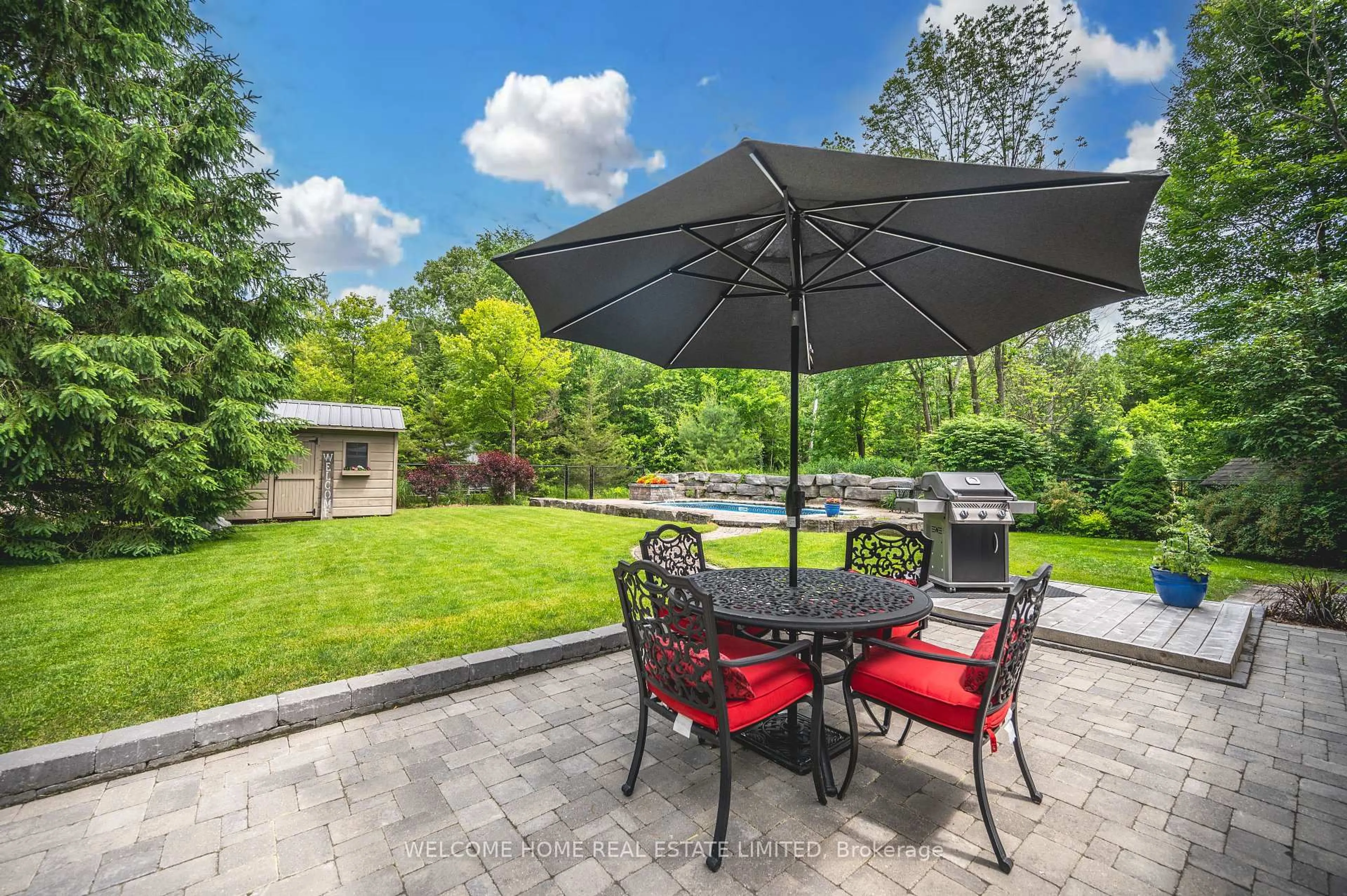 Patio, water/lake/river/ocean view for 8071 4th Line, Essa Ontario L0M 1B1