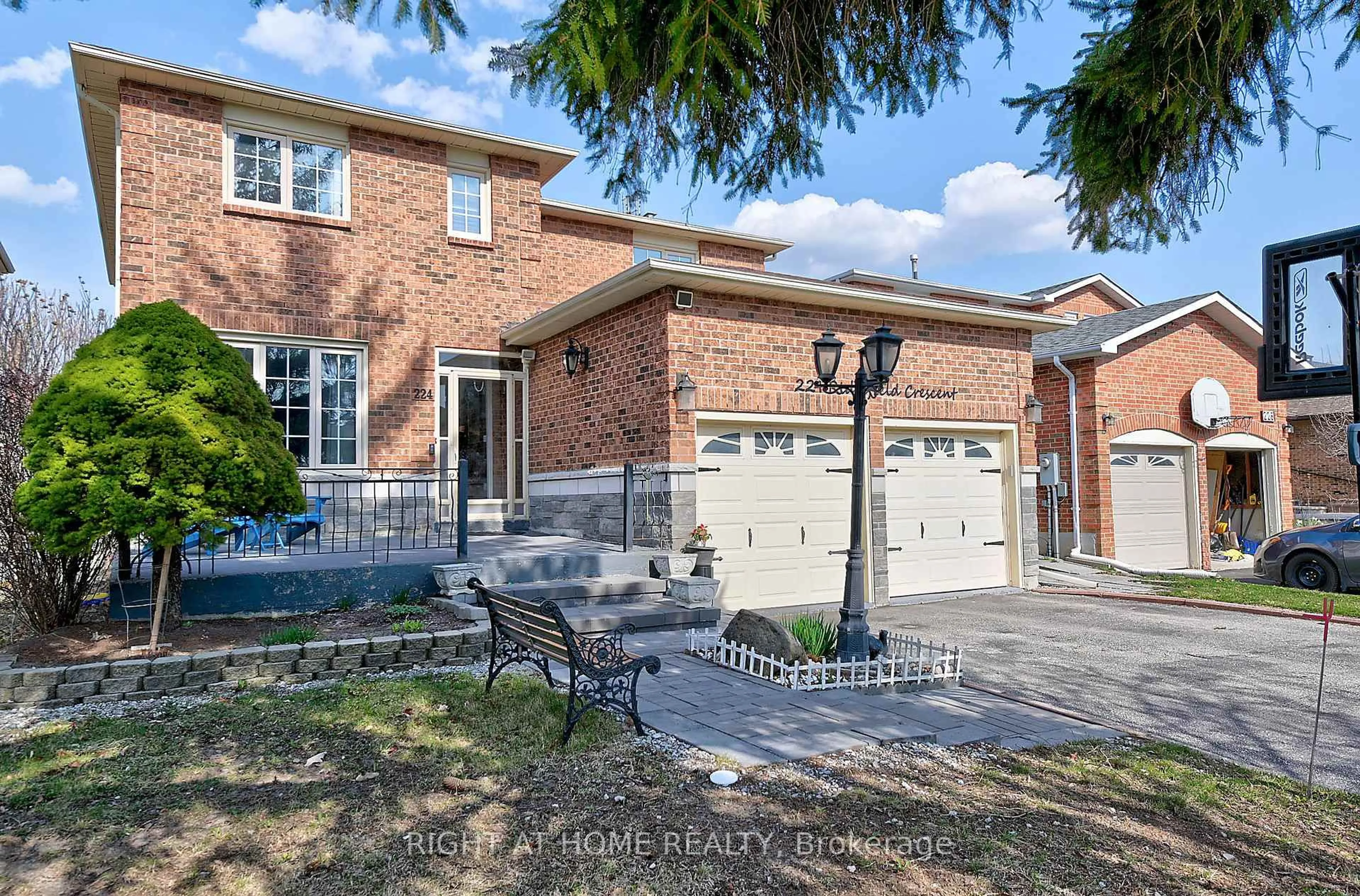 Home with brick exterior material, street for 224 Ridgefield Cres, Vaughan Ontario L6A 1J6
