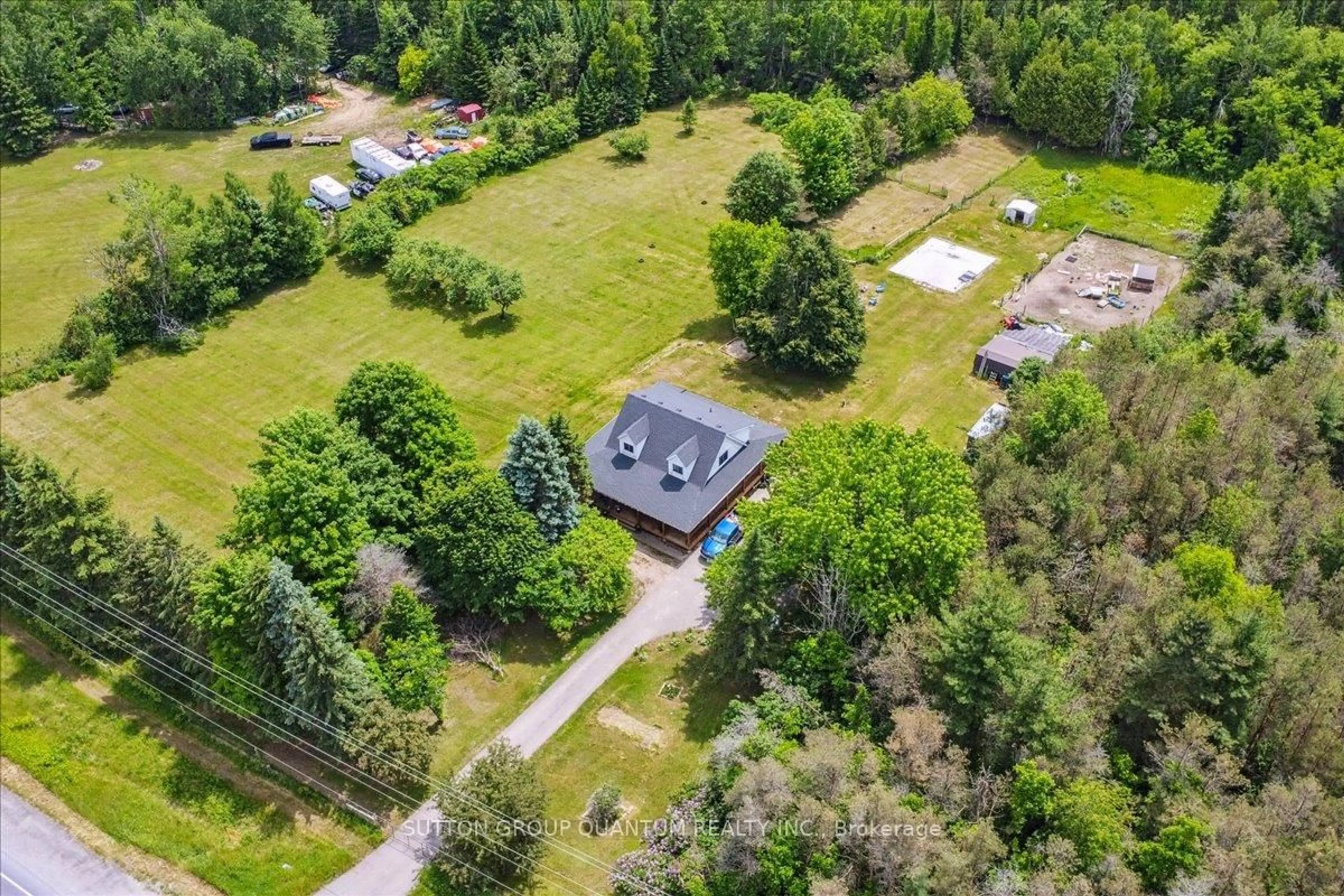 A pic from outside/outdoor area/front of a property/back of a property/a pic from drone, unknown for 12700 Highway 12, Brock Ontario L0C 1H0