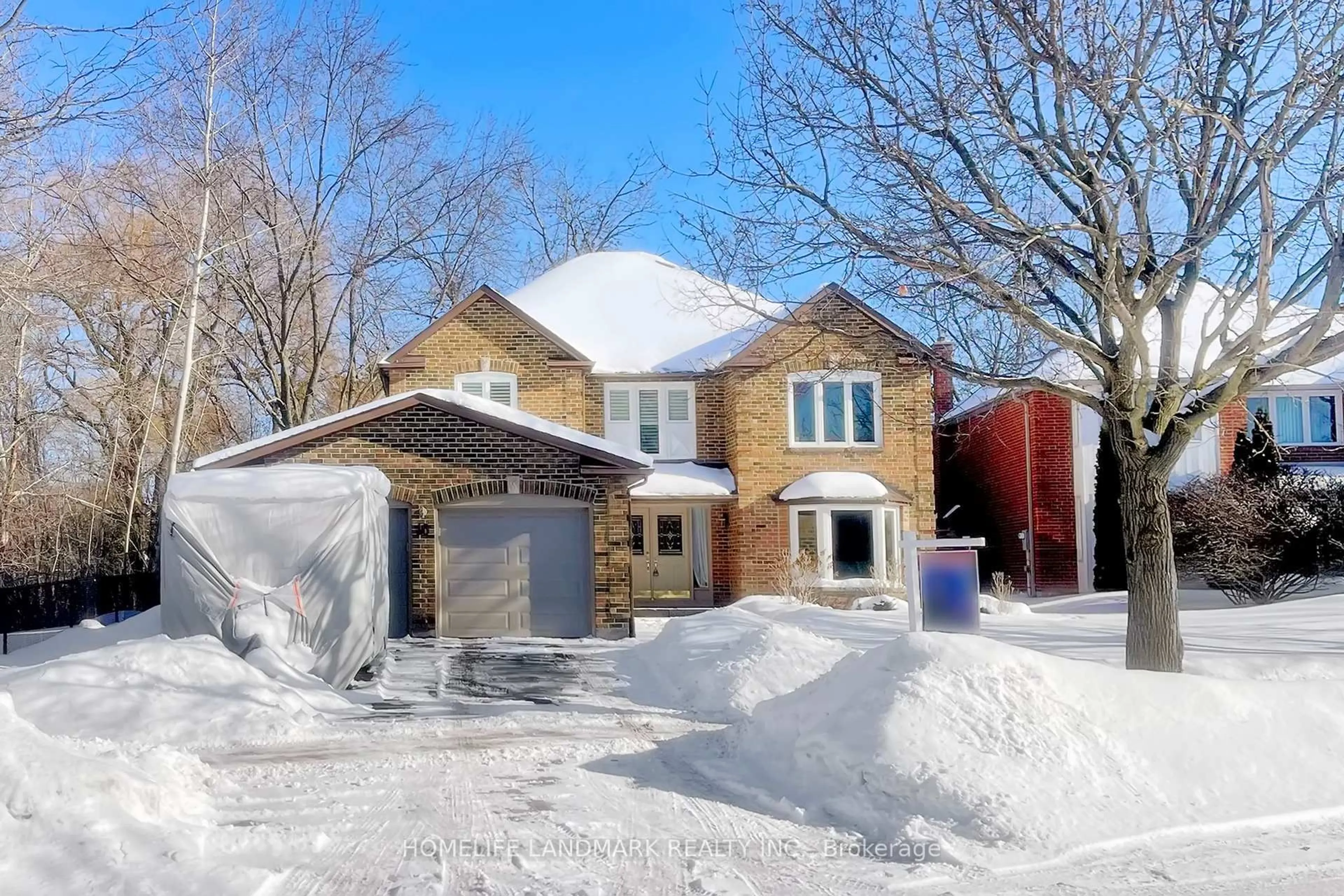 Home with brick exterior material, street for 16 Willis Dr, Aurora Ontario L4G 5N8