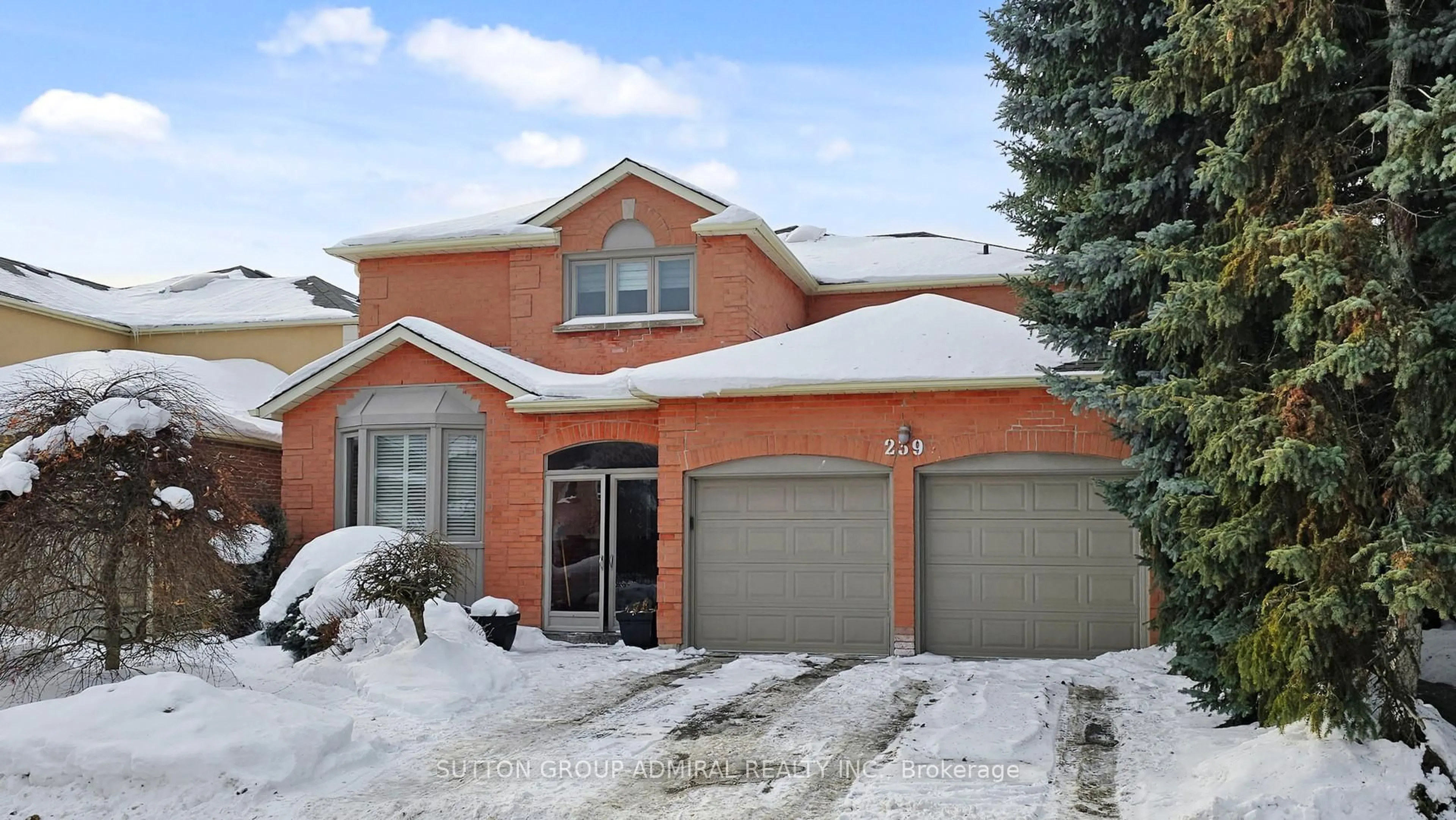 Home with brick exterior material, street for 239 Rose Green Dr, Vaughan Ontario L4J 4R3