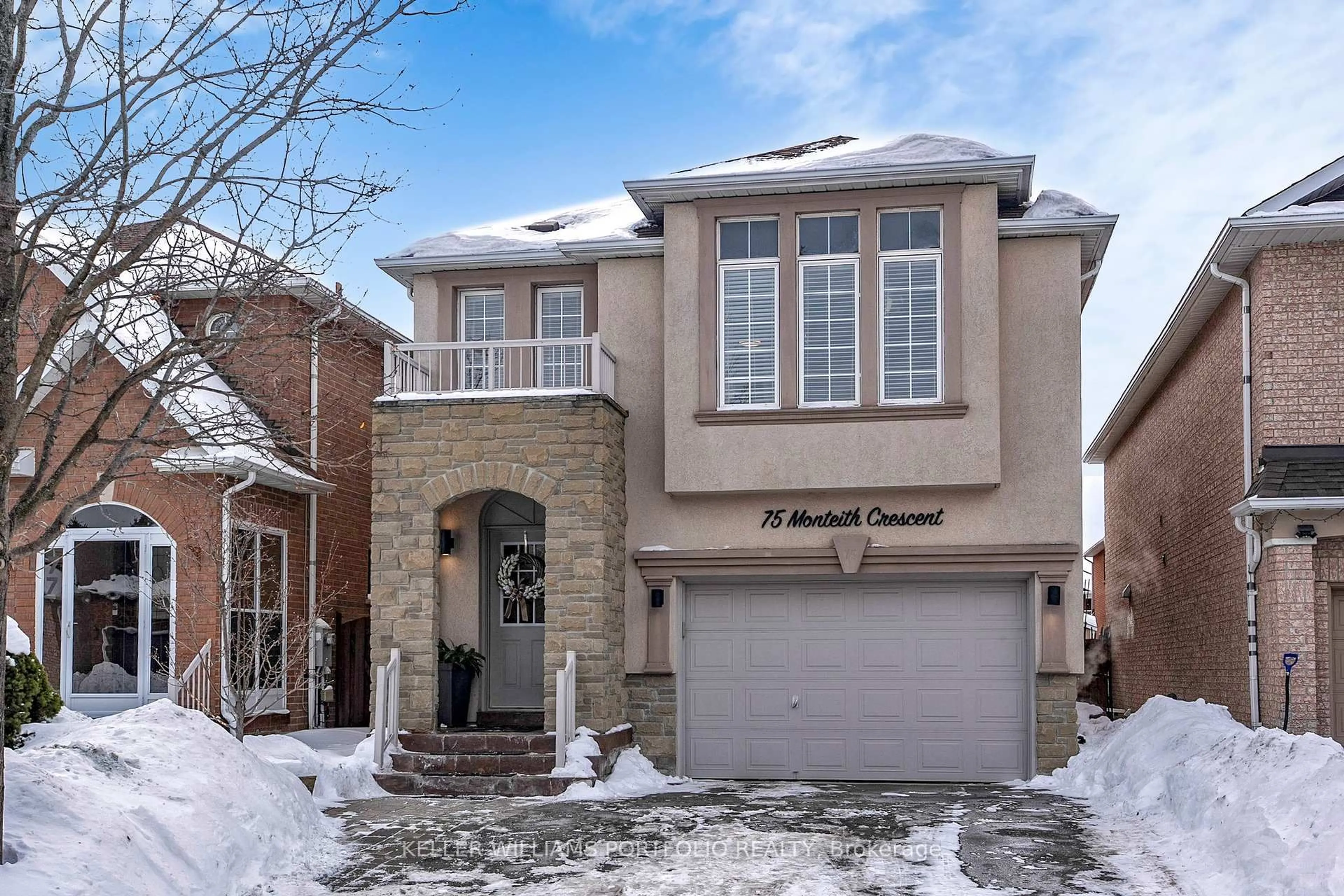 Home with brick exterior material, street for 75 Monteith Cres, Vaughan Ontario L6A 3M9