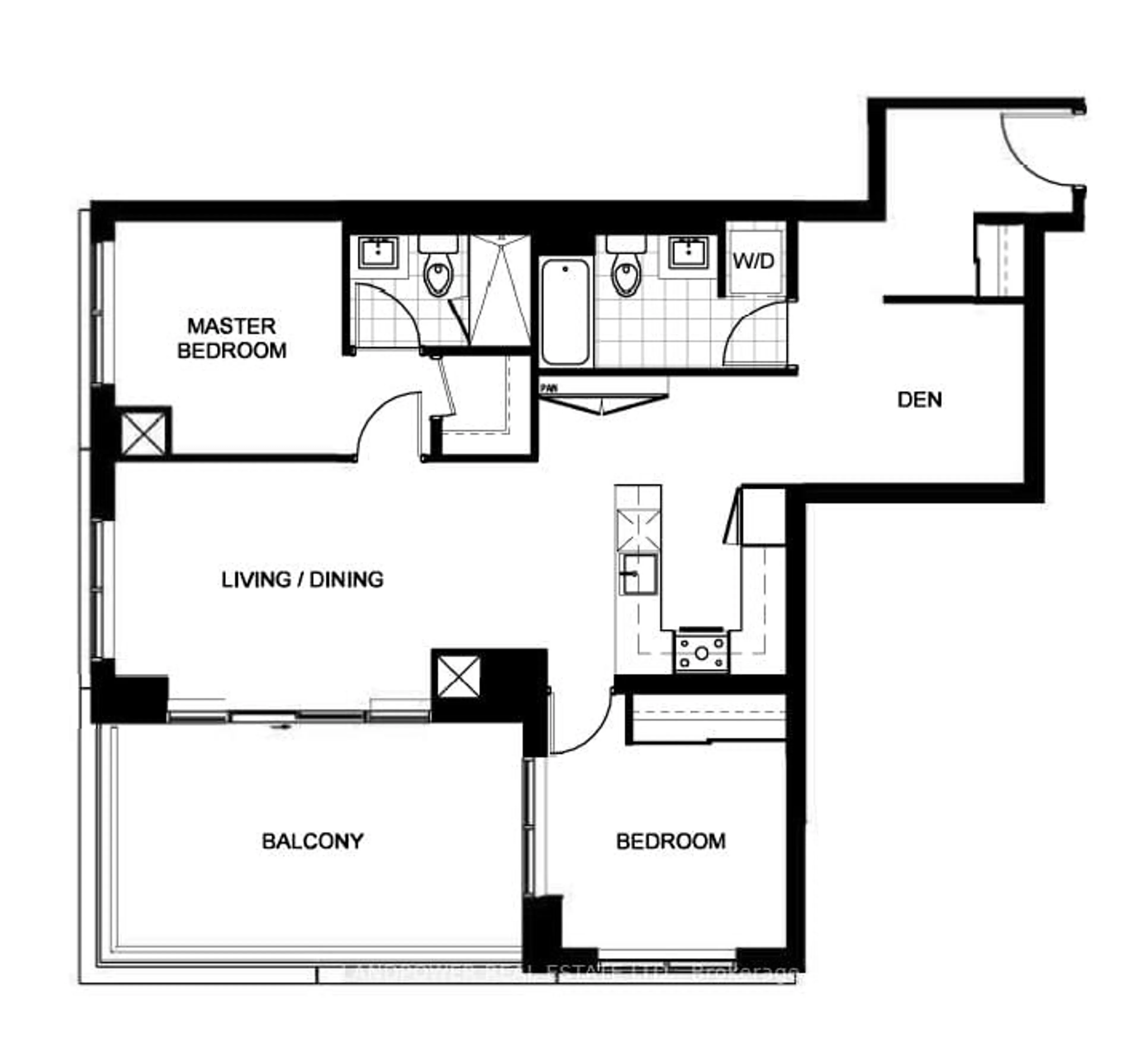 Floor plan for 9 Clegg Rd #1108, Markham Ontario L6G 0H3