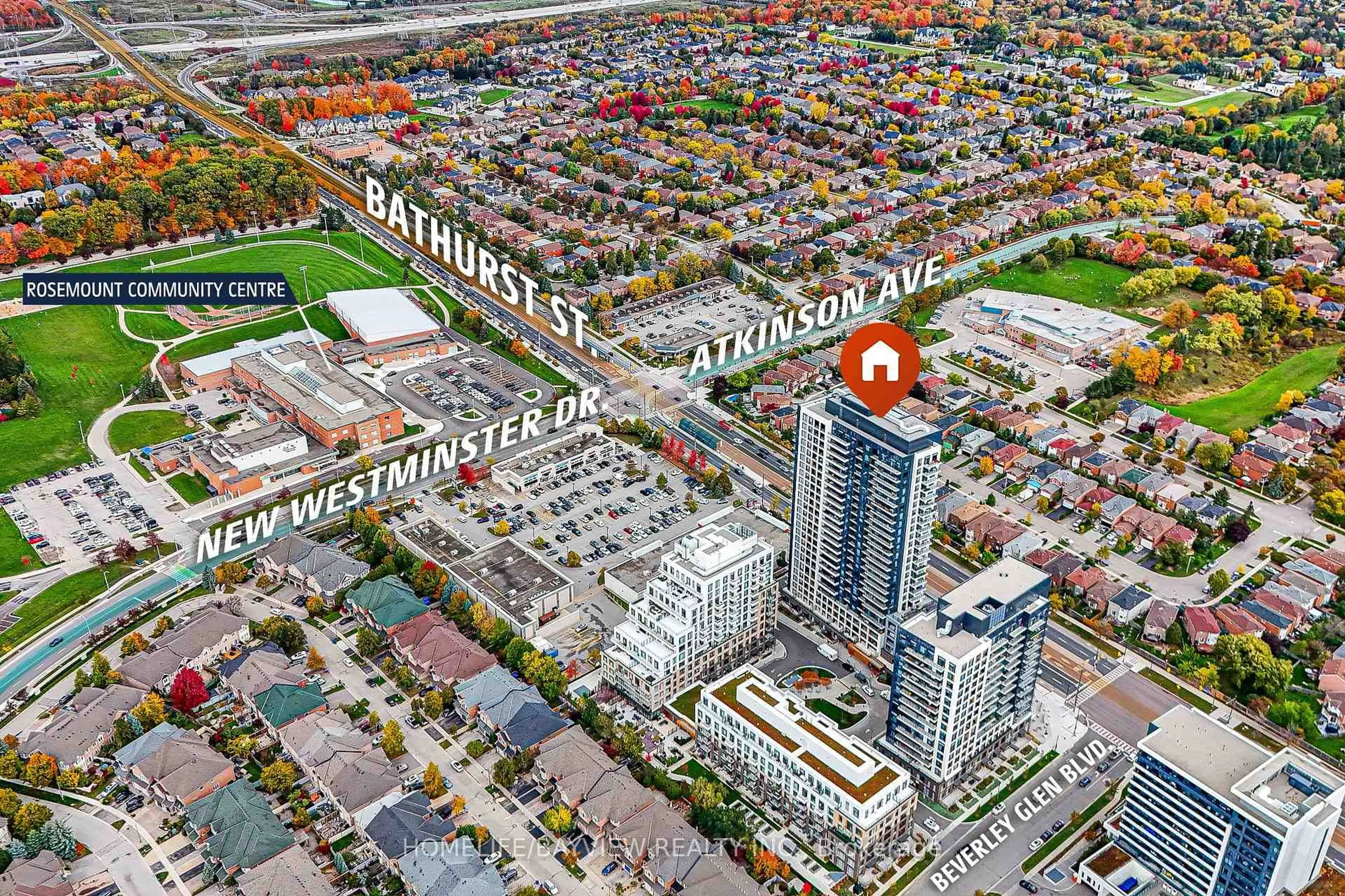 Picture of a map for 7950 Bathurst St #617, Vaughan Ontario L4J 0L4