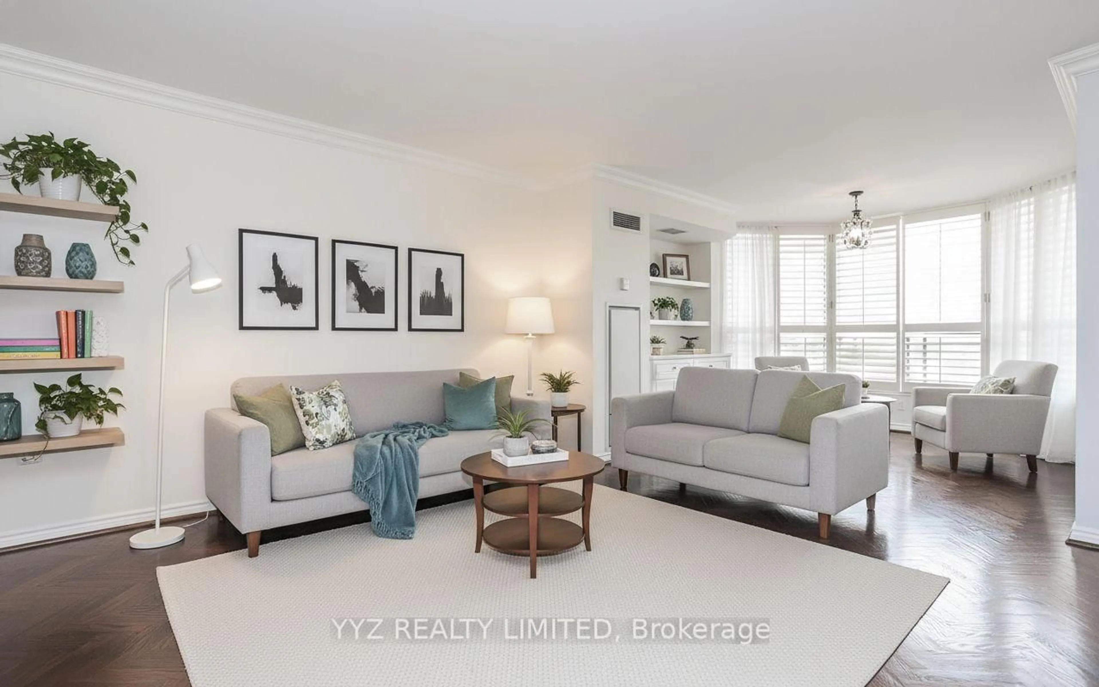 Living room with furniture, unknown for 1 Clark Ave #808, Vaughan Ontario L4J 7Y6