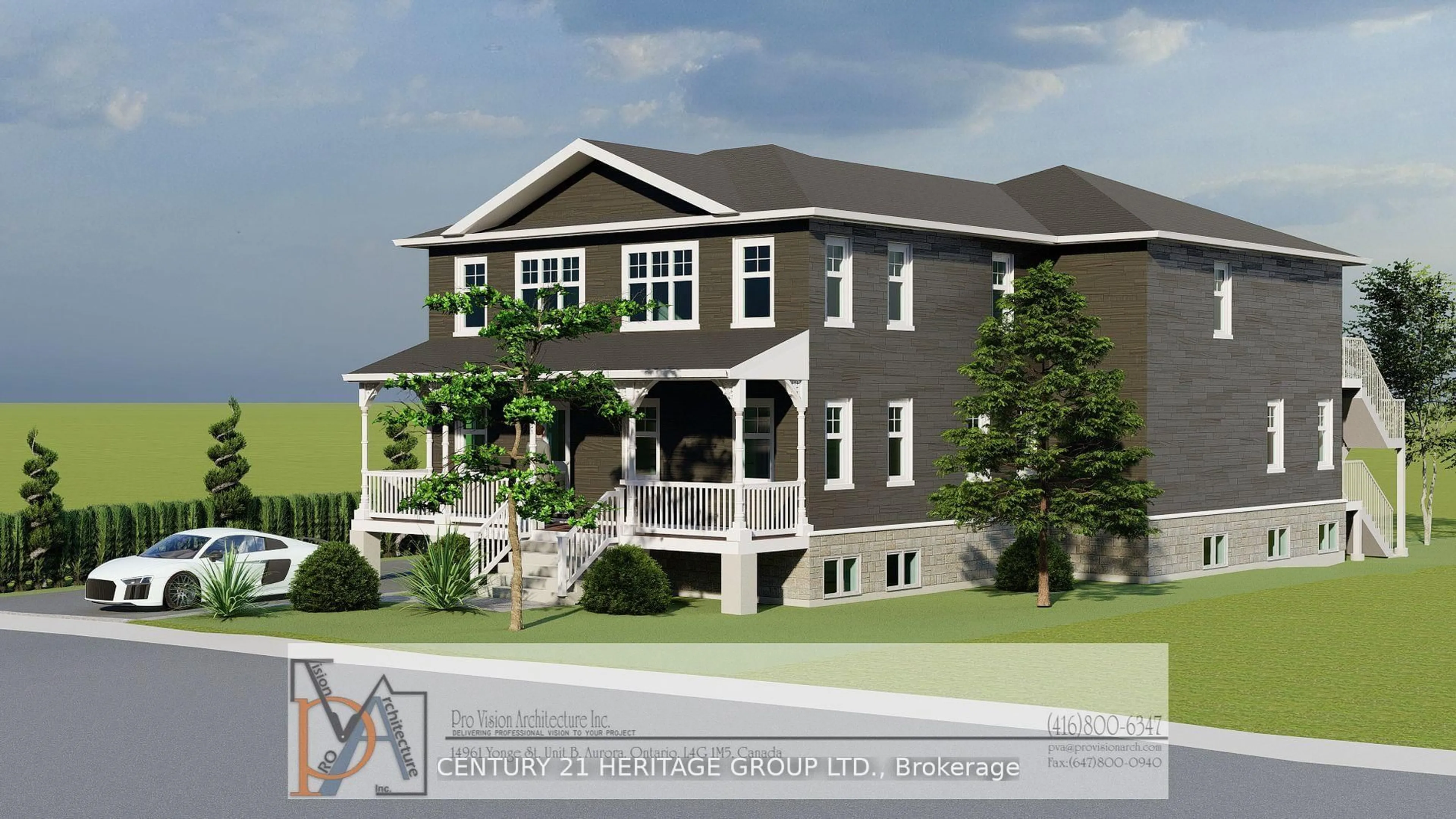 Home with vinyl exterior material, building for 74 Centre St, Aurora Ontario L4G 1J8