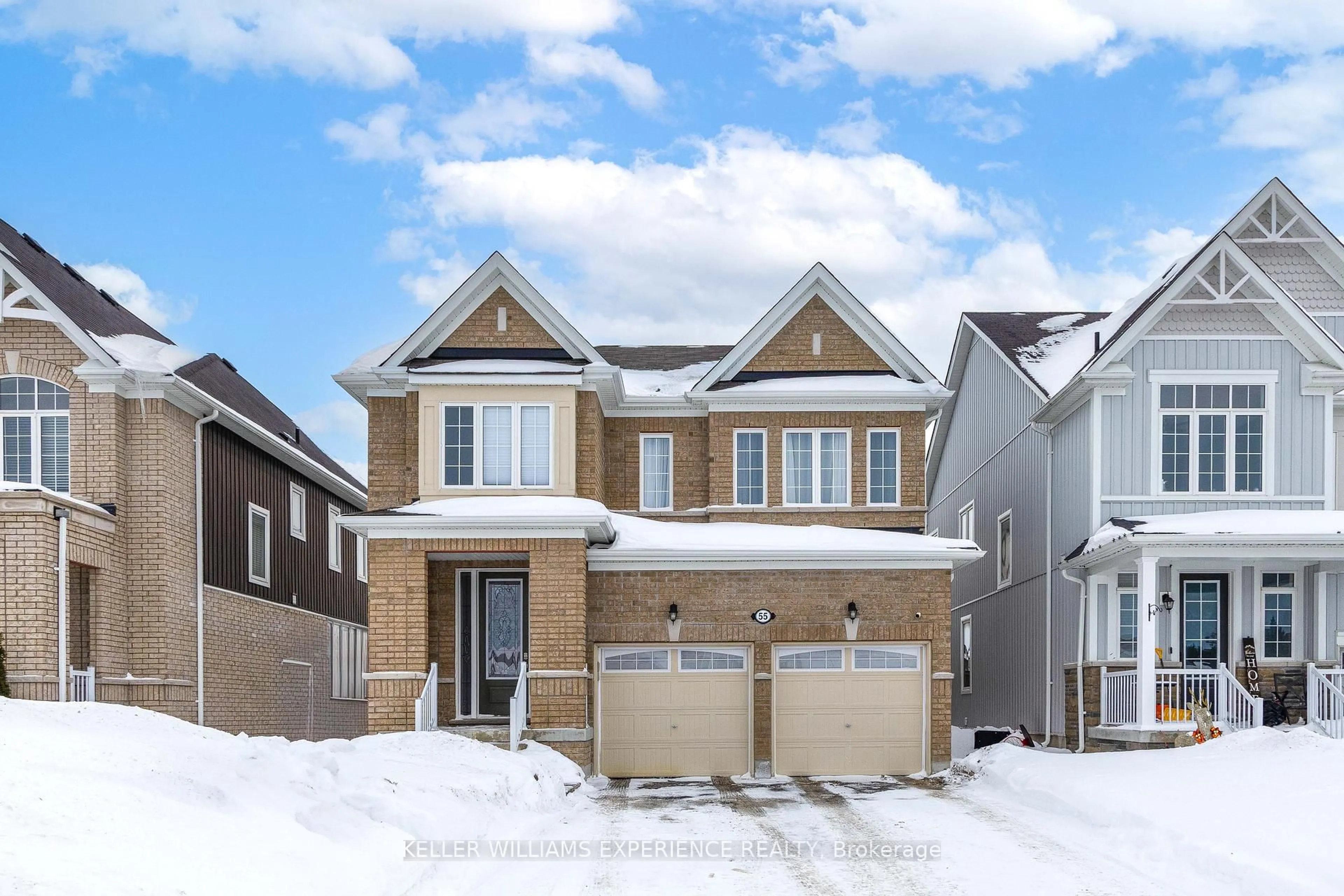 Home with brick exterior material, street for 55 Elphick St, Essa Ontario L0M 1B6