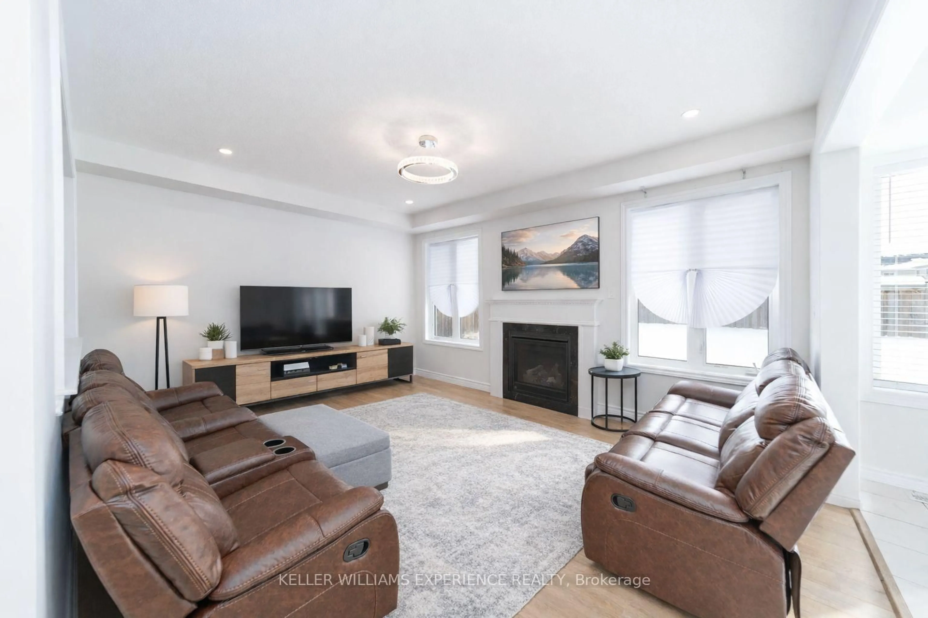 Living room with furniture, unknown for 55 Elphick St, Essa Ontario L0M 1B6