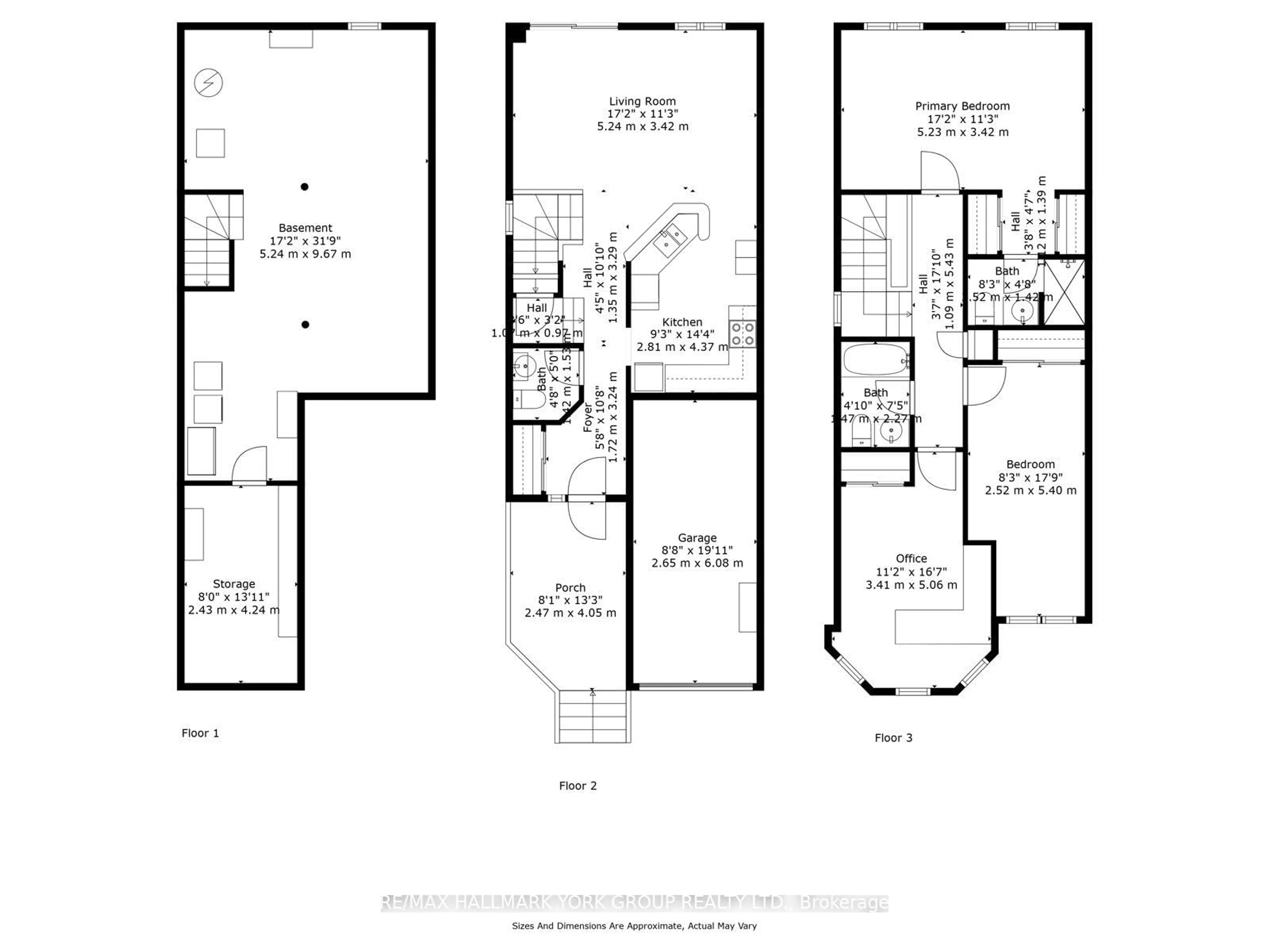 Floor plan for 11 Snedden Ave, Aurora Ontario L4G 7J6