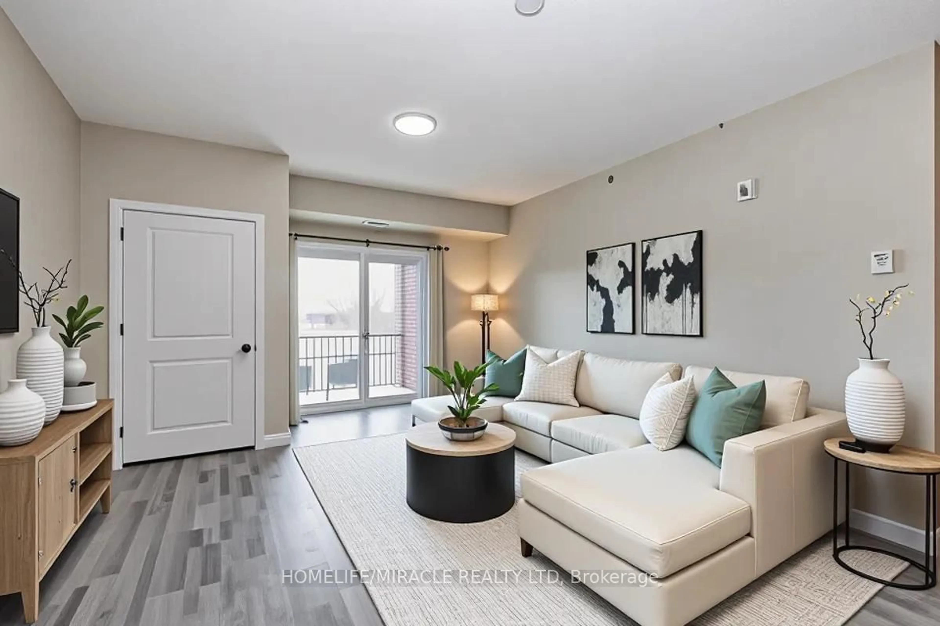 Living room with furniture, unknown for 161 Wellington St #304, New Tecumseth Ontario L9R 0R8