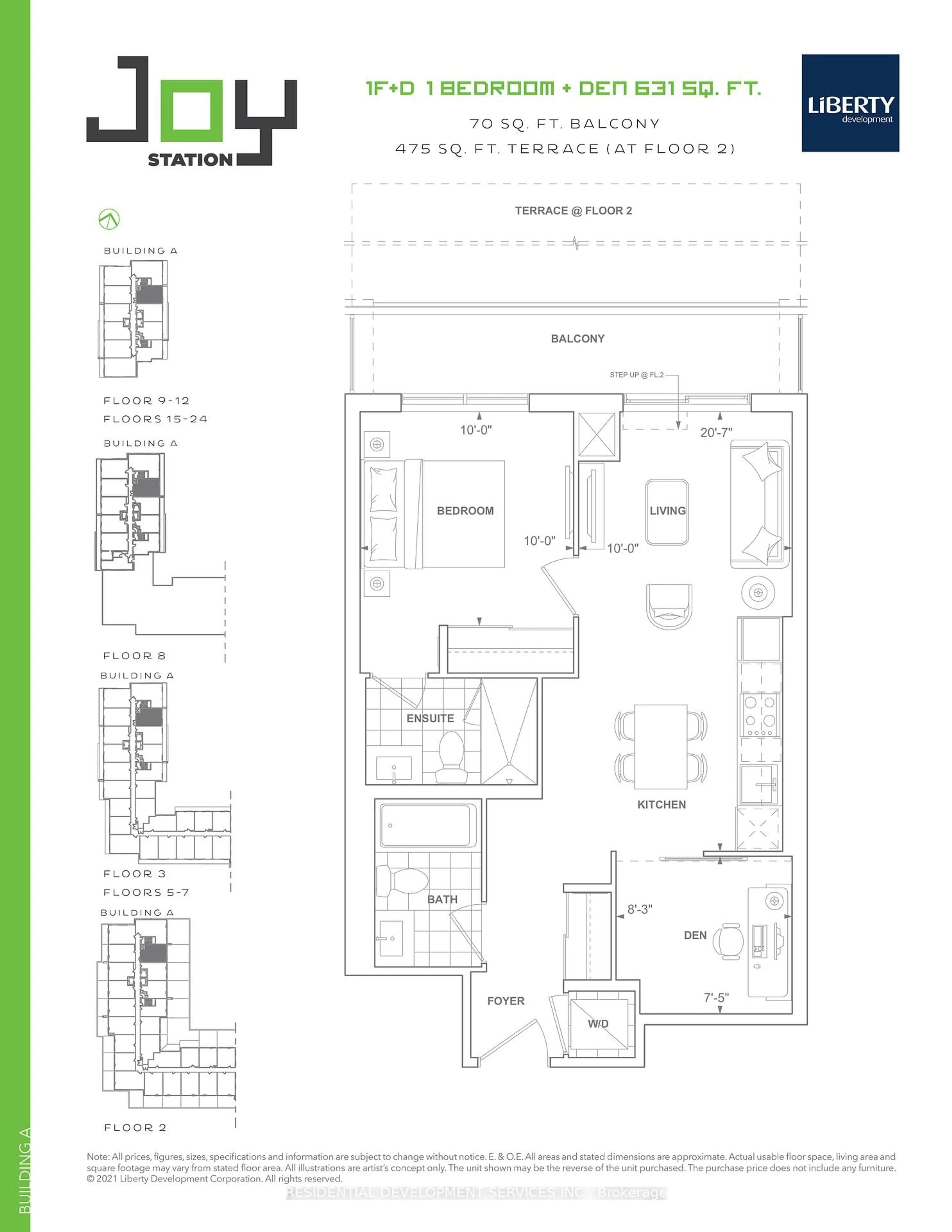Floor plan for 9763 Markham Rd #A-1711, Markham Ontario L6E 0W3