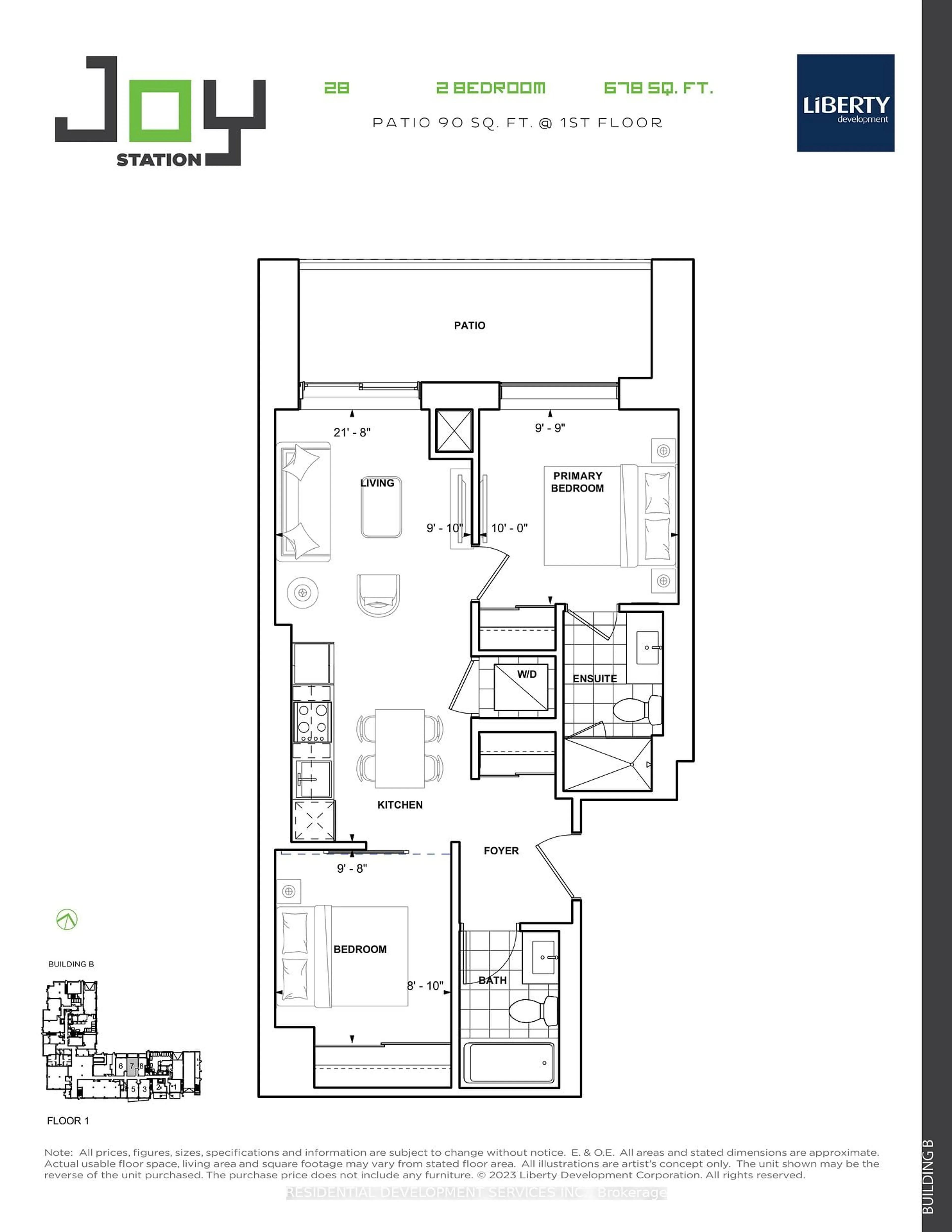 Floor plan for 9751 Markham Rd #B-107, Markham Ontario L6E 0H8