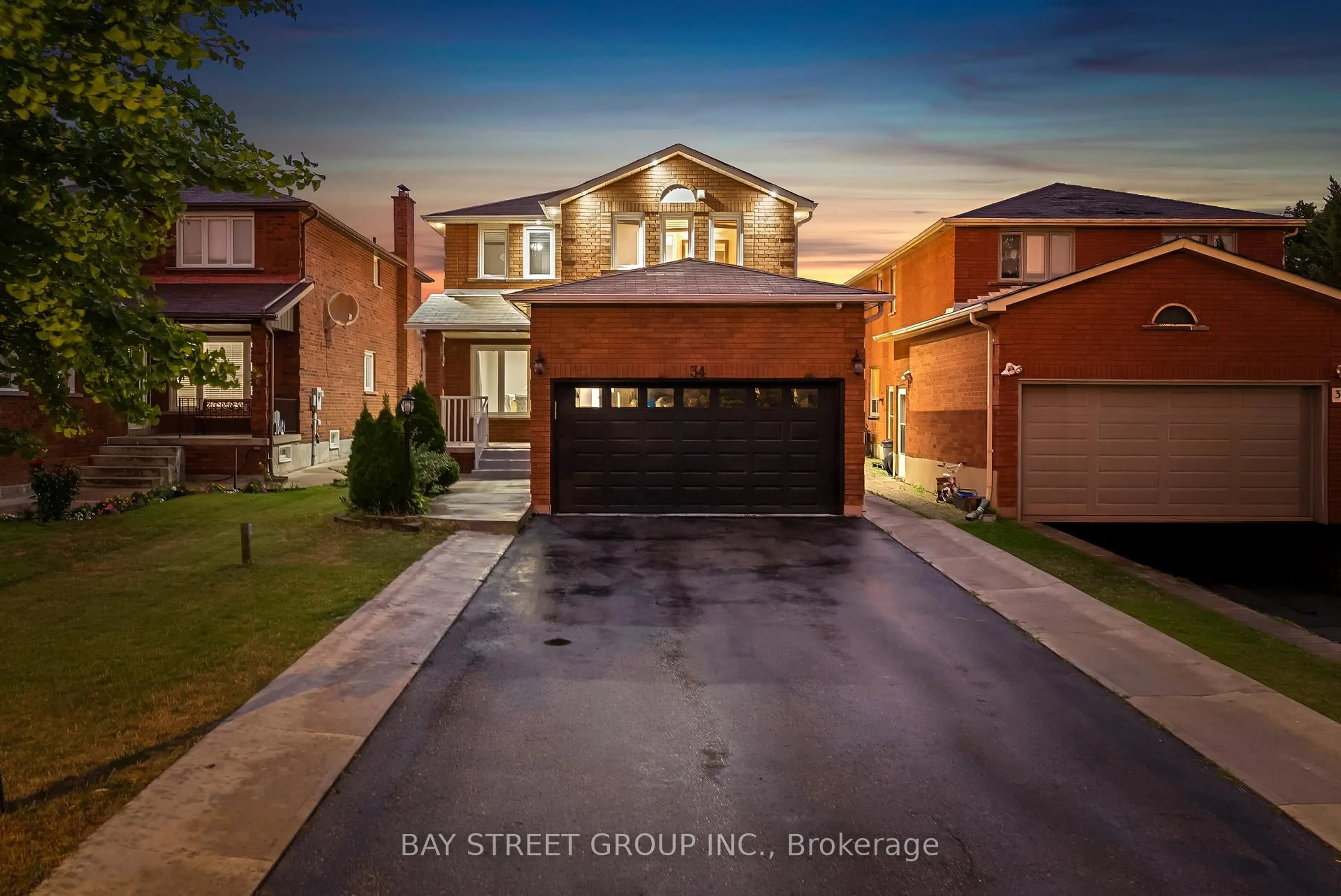 Home with brick exterior material, street for 34 Lamp Cres, Vaughan Ontario L4L 6J9