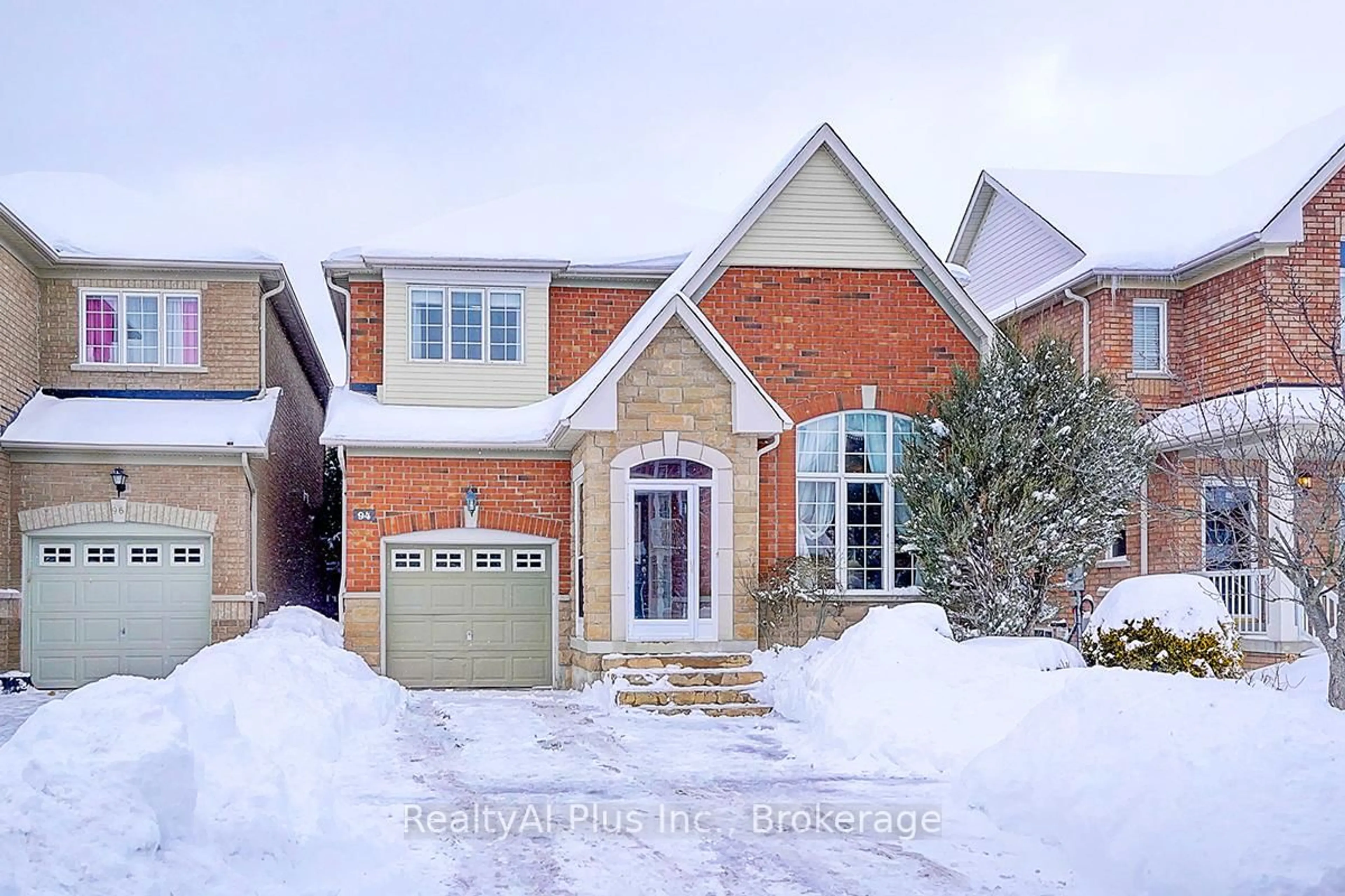 Home with brick exterior material, street for 94 Barnwood Dr, Richmond Hill Ontario L4E 5A2