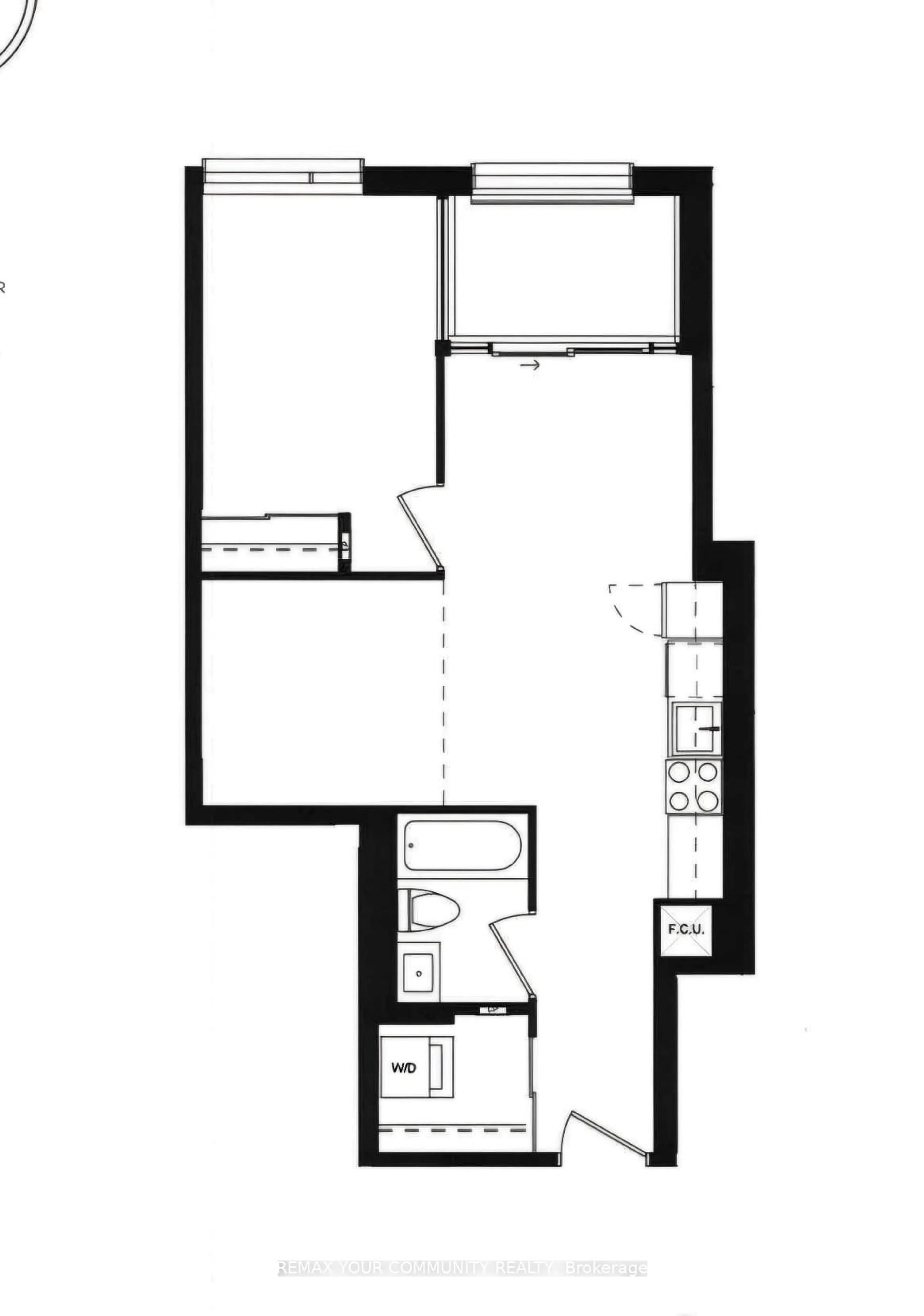 Floor plan for 2920 Highway 7 #4109, Vaughan Ontario L4K 0P4