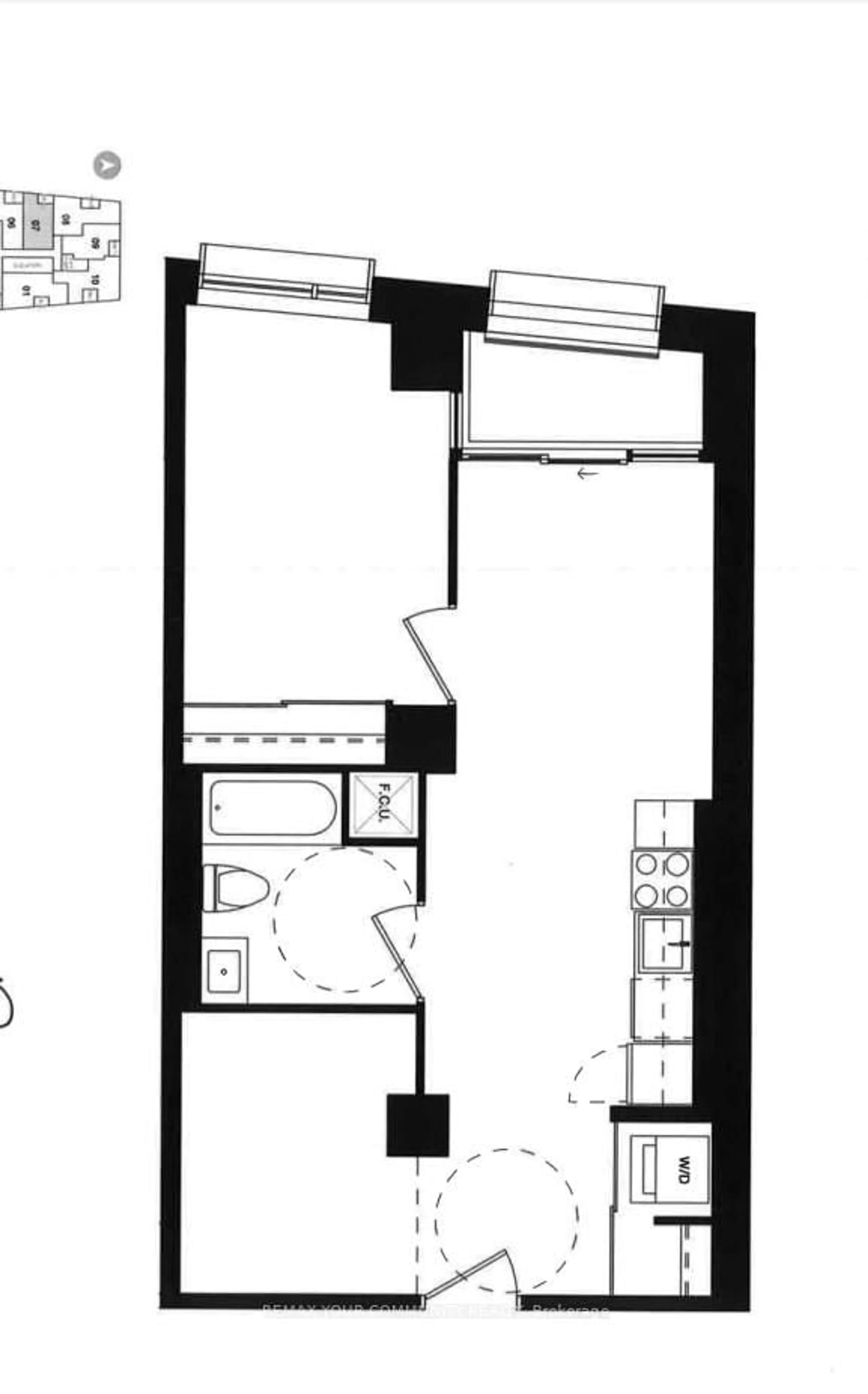 Floor plan for 2920 Highway 7 #3507, Vaughan Ontario L4K 0P4