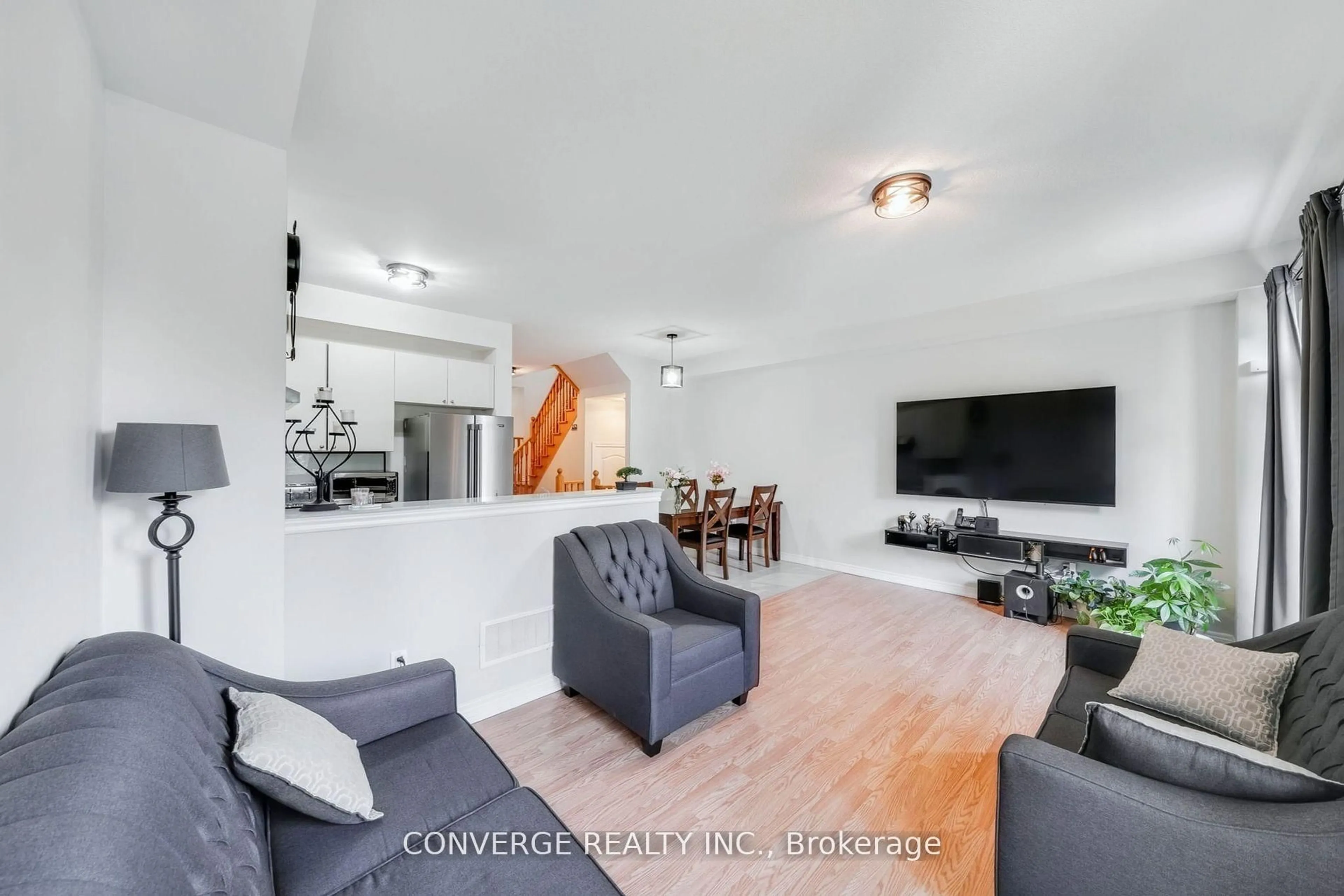 Living room with furniture, unknown for 72 Greenwood Dr, Essa Ontario L0M 1B5