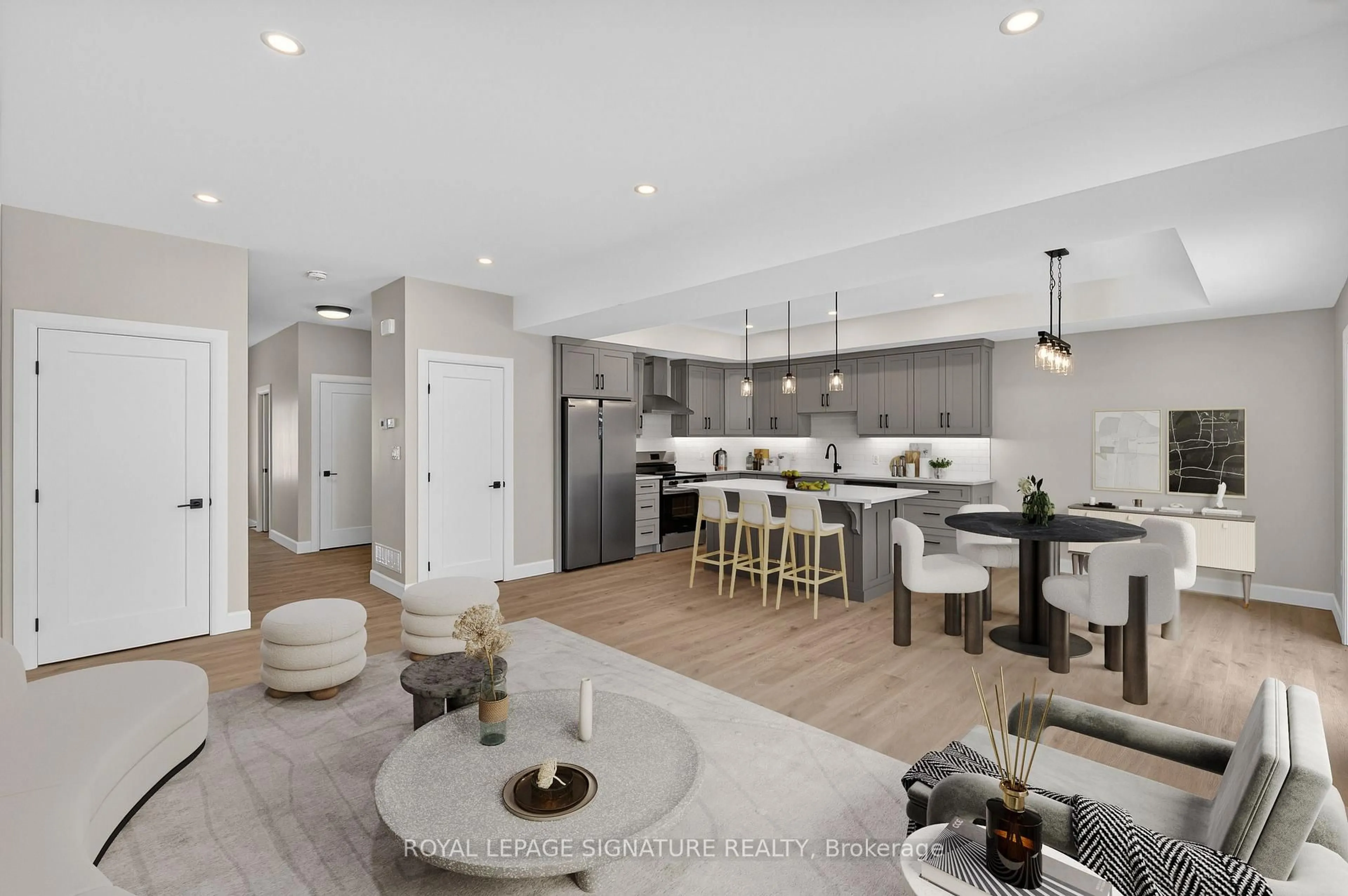 Open concept kitchen, unknown for 125A Sydenham St, Essa Ontario L0M 1B0