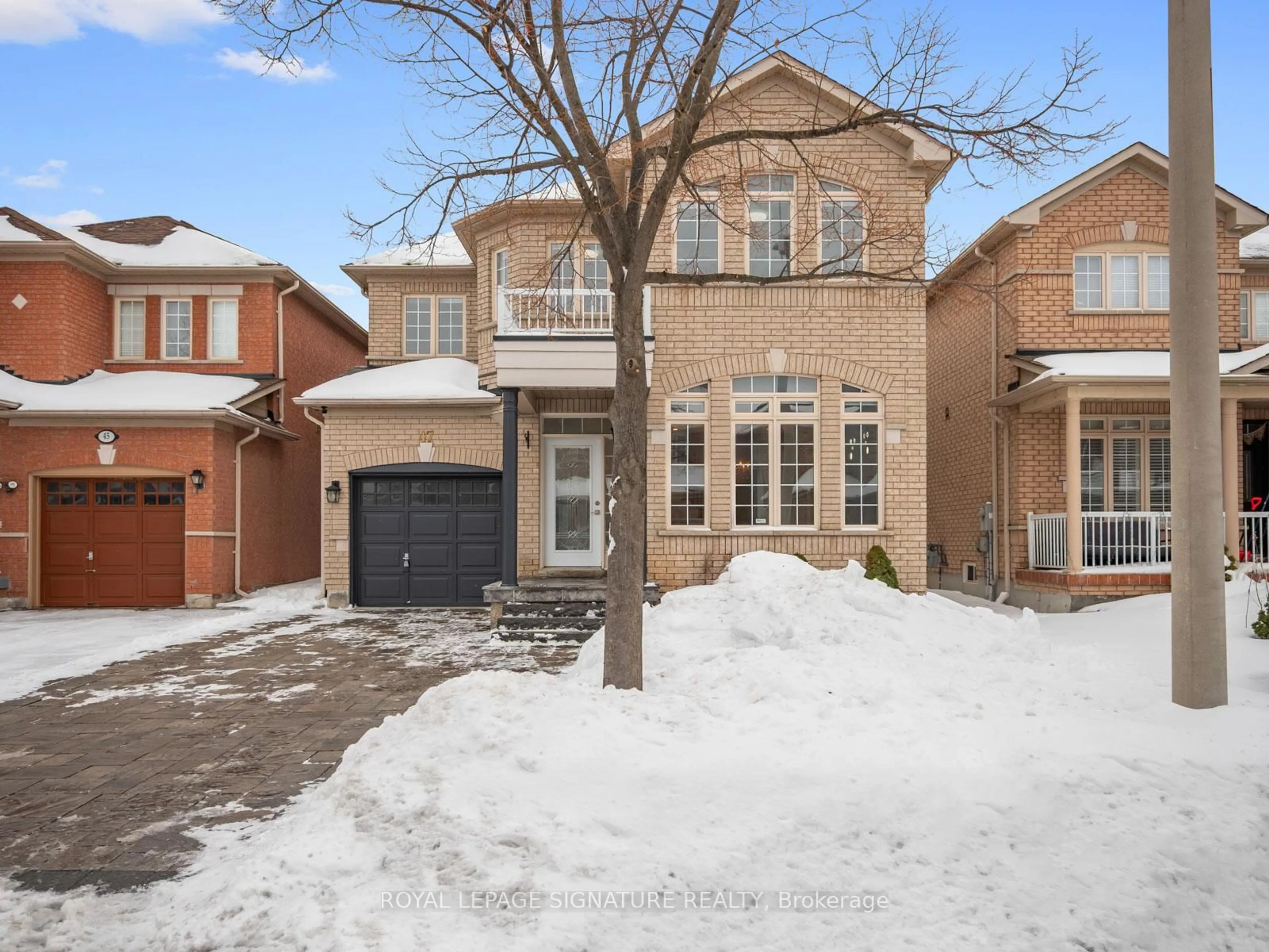 Home with brick exterior material, street for 47 Amparo Dr, Vaughan Ontario L4H 2L7