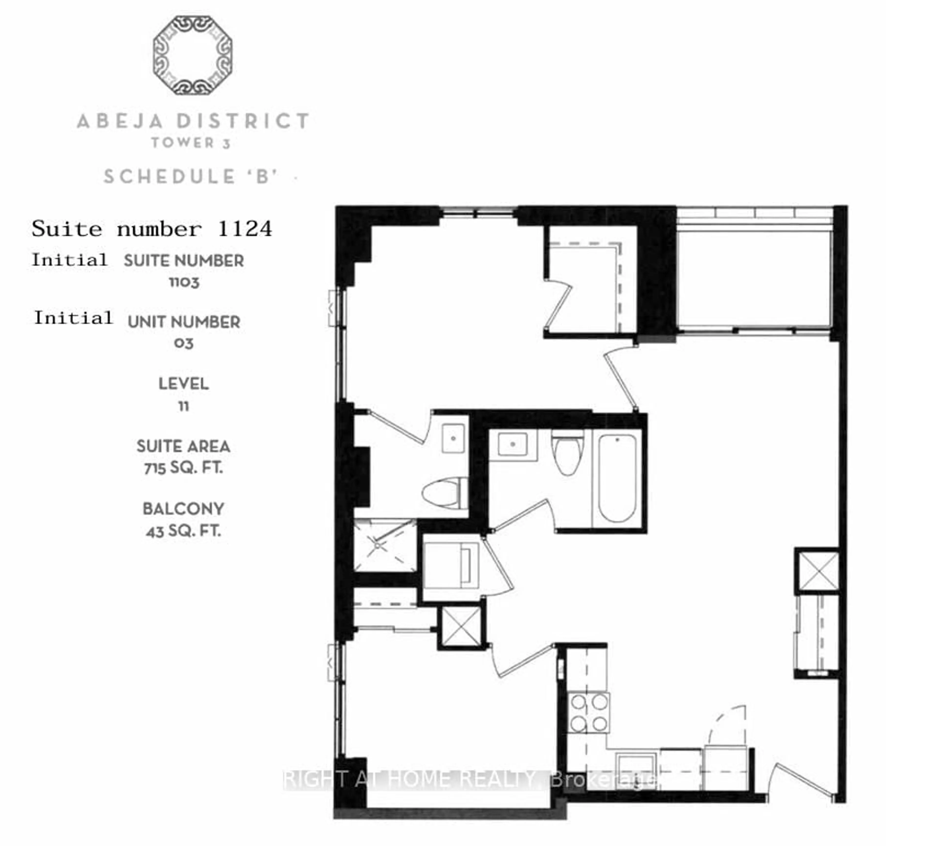Floor plan for 498 Caldari Rd #1124, Vaughan Ontario L4K 0R6