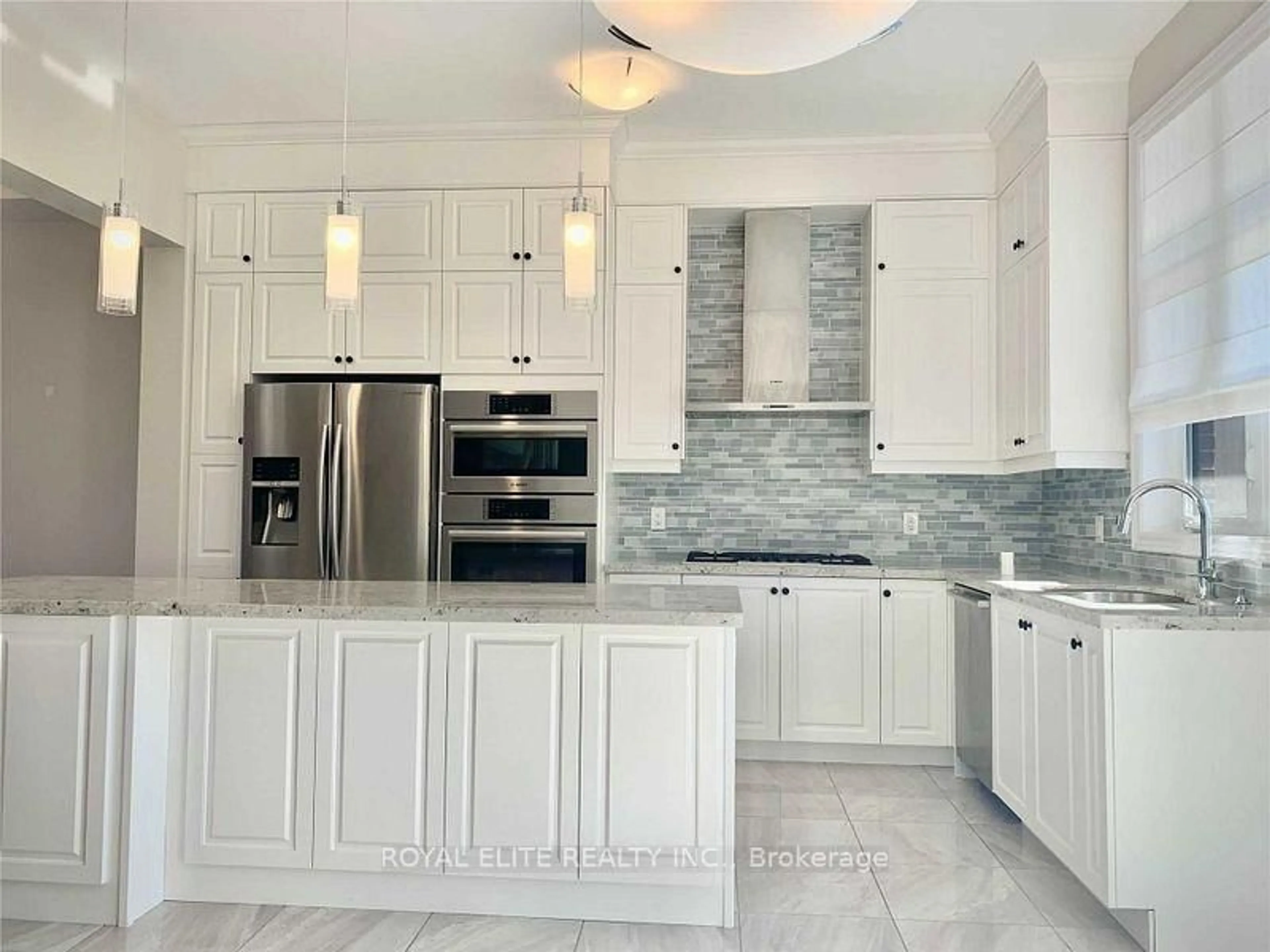 Contemporary kitchen, ceramic/tile floor for 605 Marc Santi Blvd, Vaughan Ontario L6A 4Z8