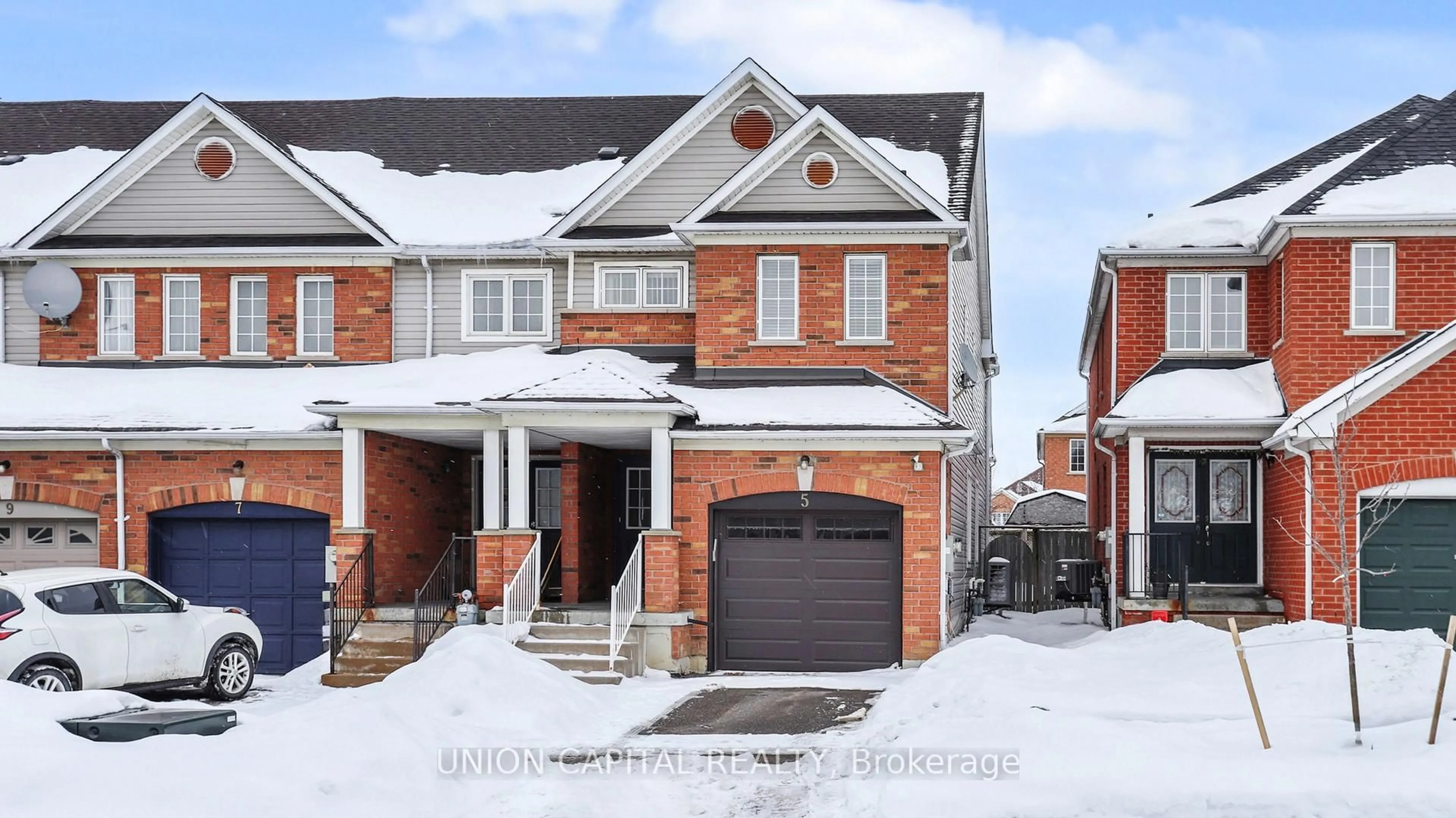 Home with brick exterior material, street for 5 Holloway Rd, Markham Ontario L3S 4P4