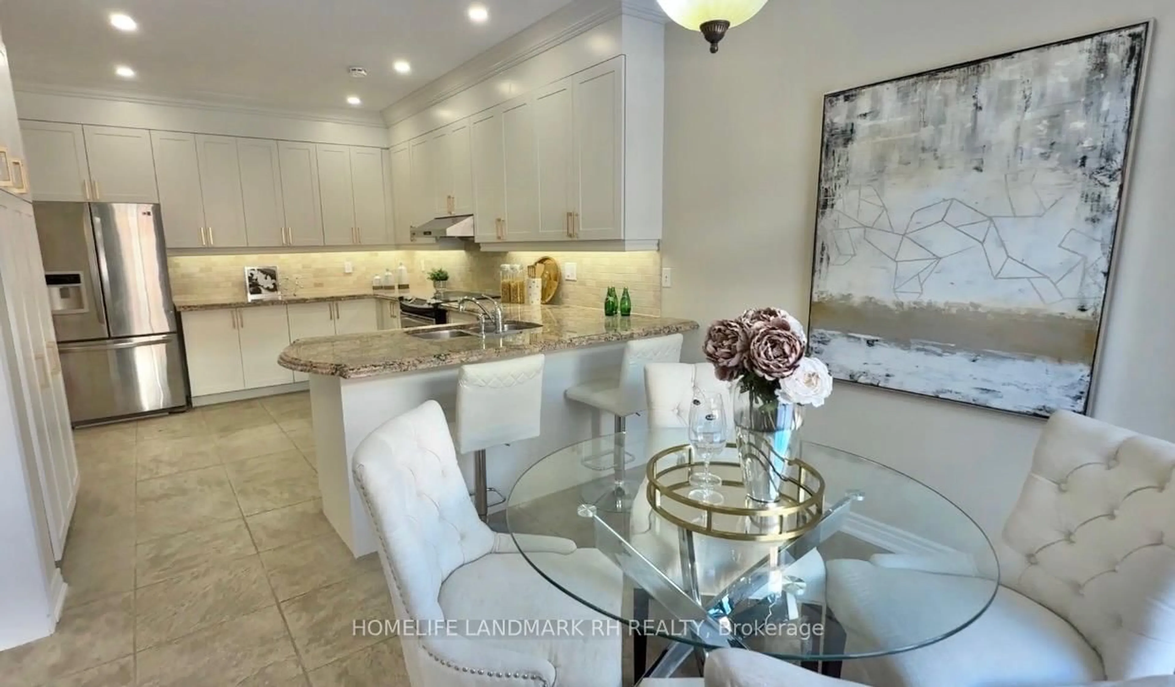 Contemporary kitchen, ceramic/tile floor for 26 Jacobi Crt, Vaughan Ontario L4J 9H8