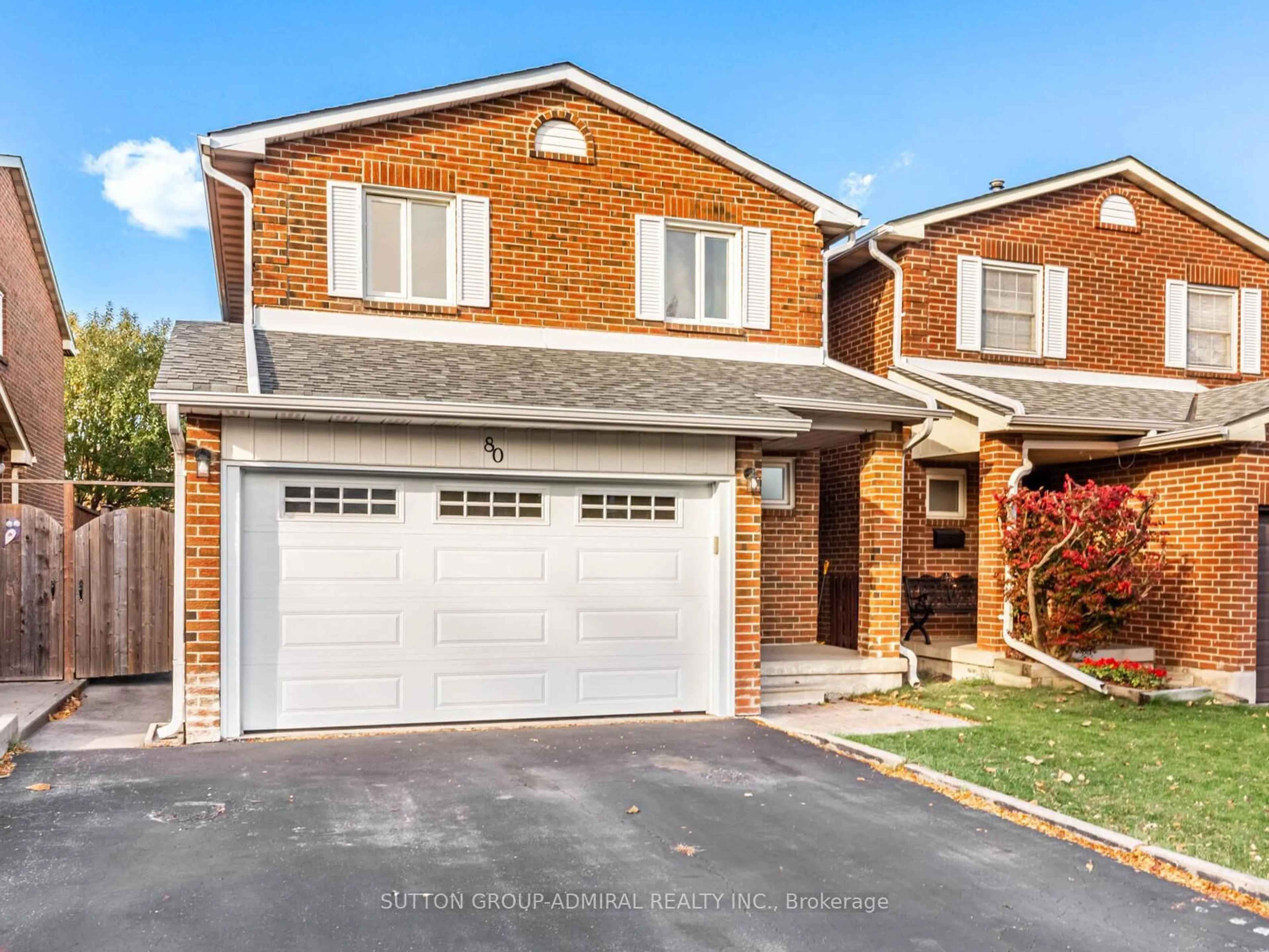 Home with brick exterior material, street for 80 Bob O'Link Ave, Vaughan Ontario L4K 1H2