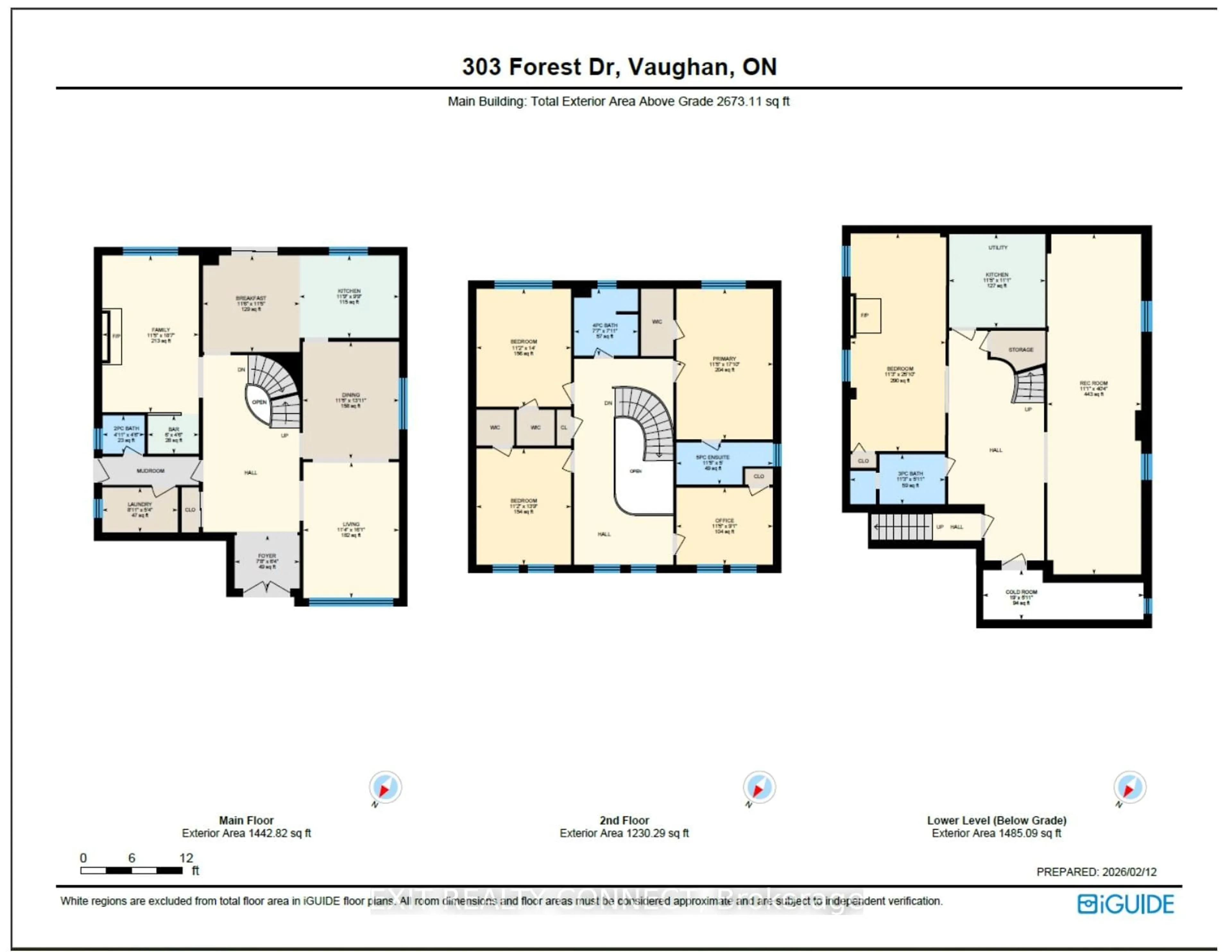 Floor plan for 303 Forest Dr, Vaughan Ontario L4L 3W7