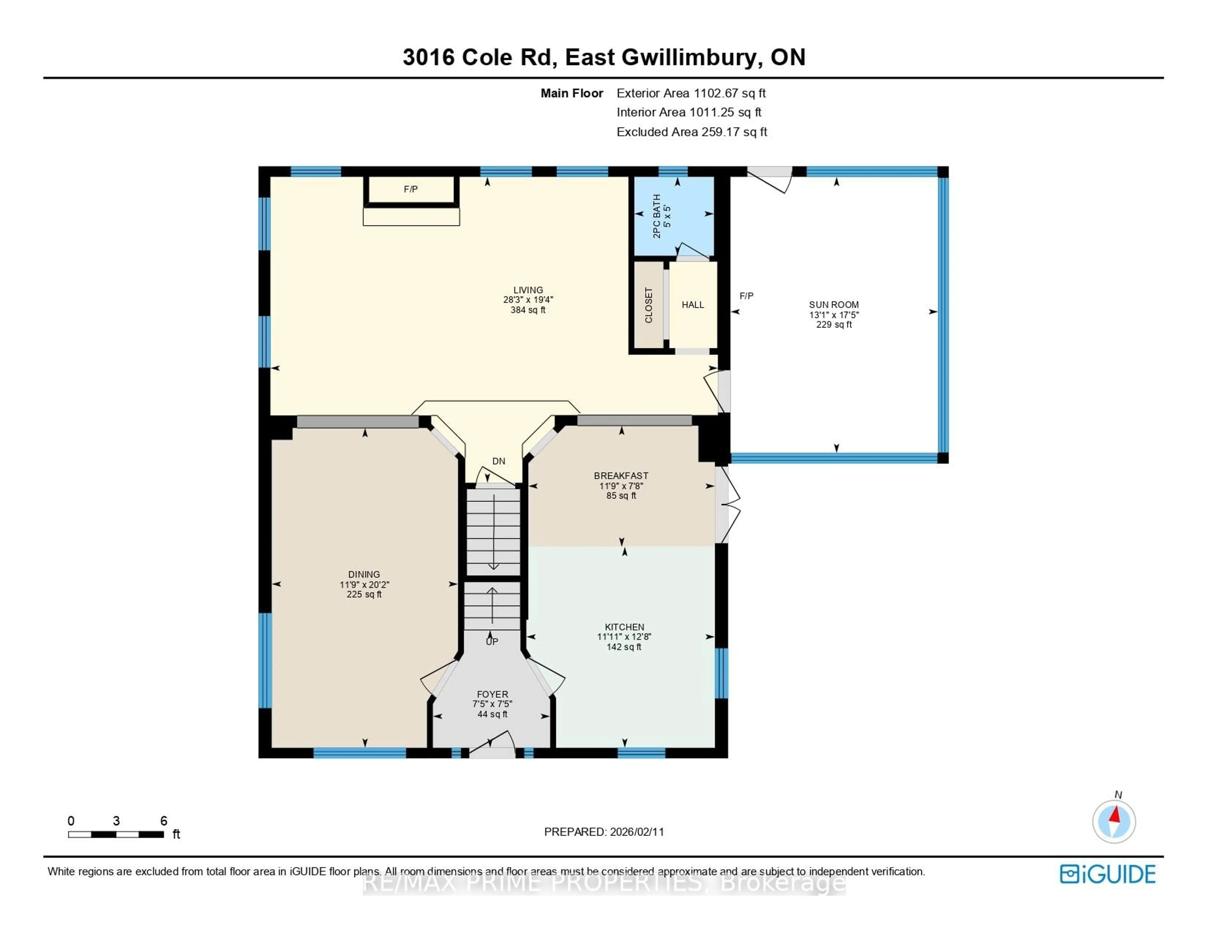 Floor plan for 3016 Cole Rd, East Gwillimbury Ontario L0G 1R0