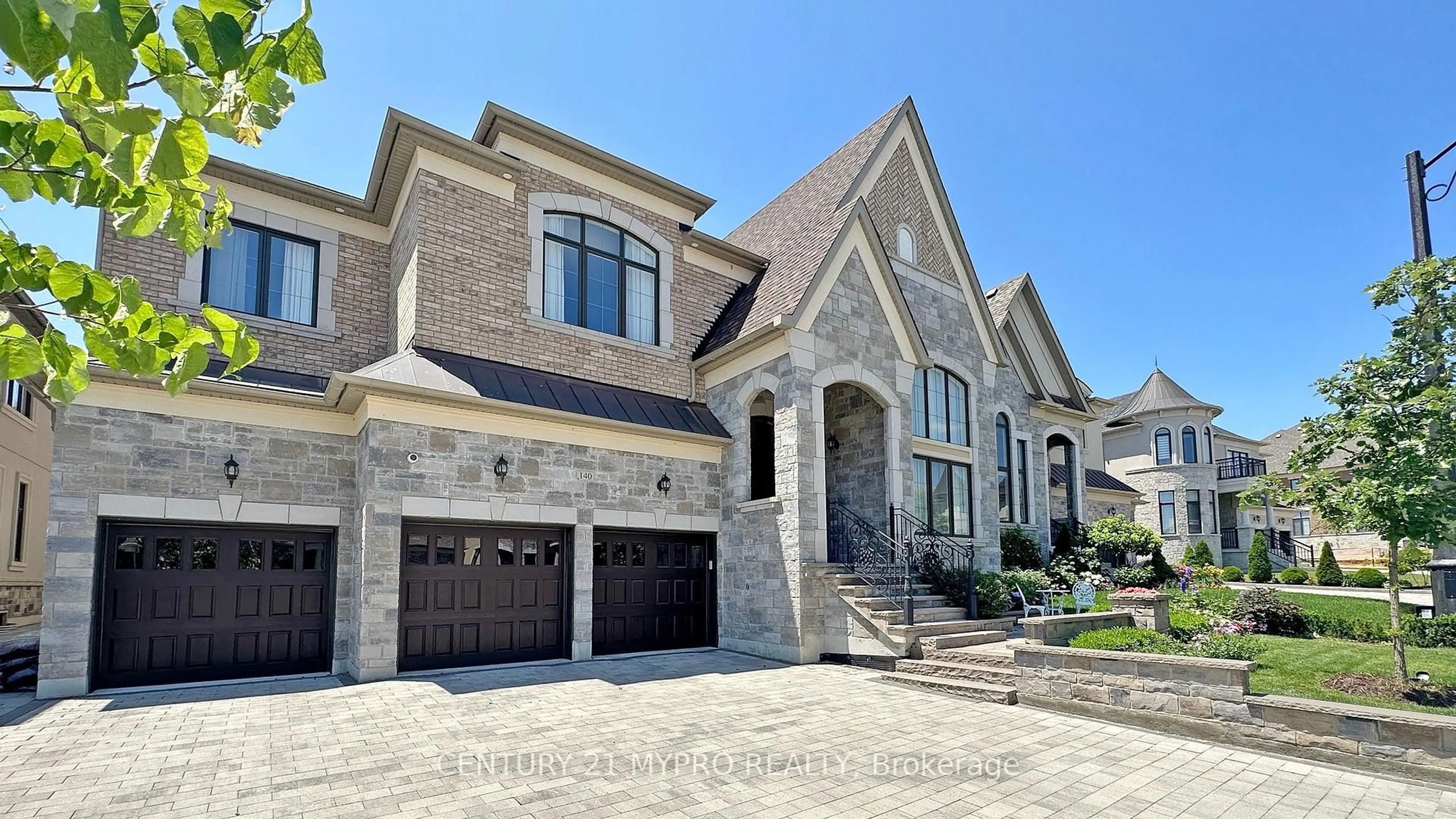Home with brick exterior material, street for 140 Lady Jessica Dr, Vaughan Ontario L6A 4Z7