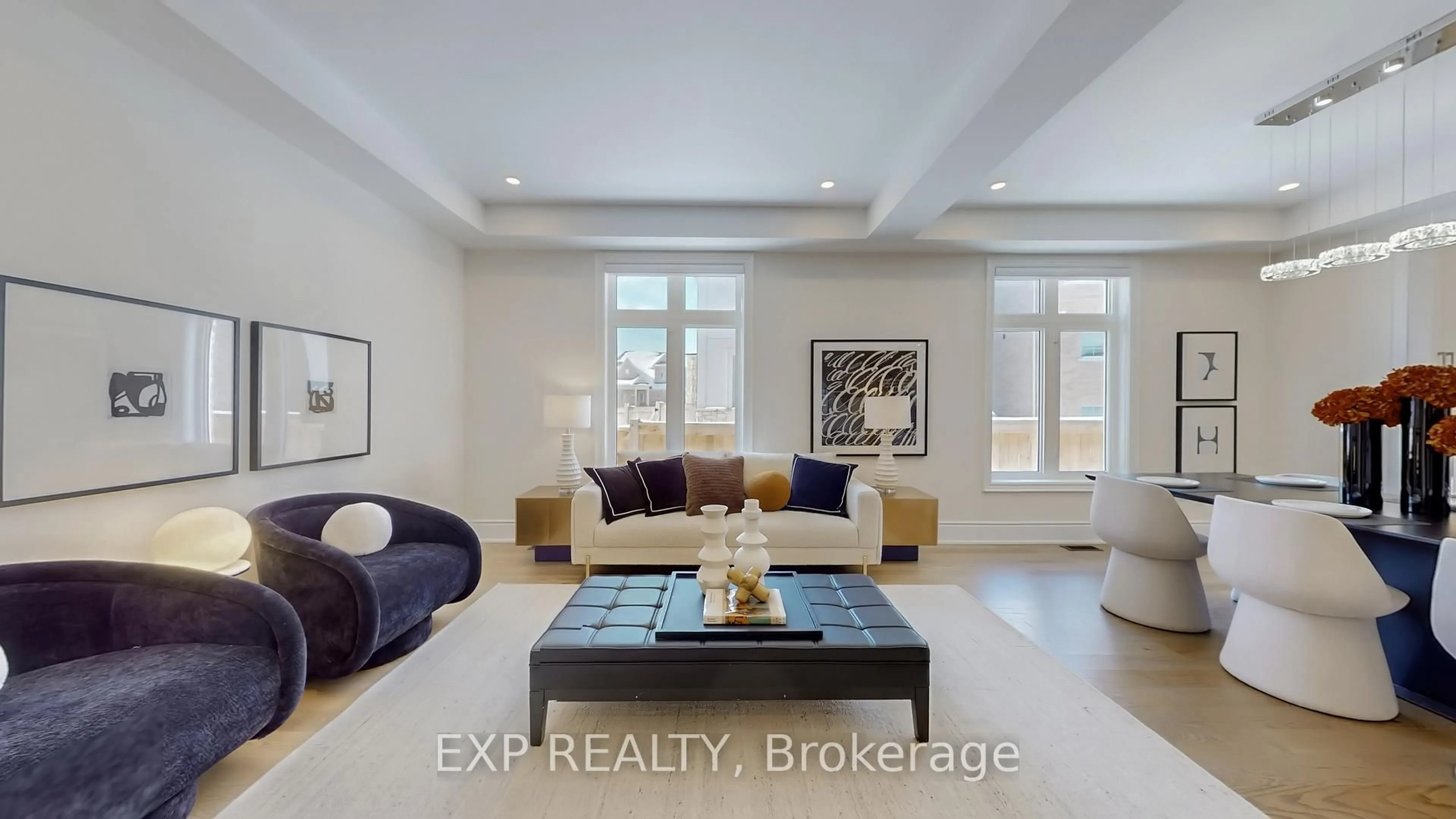 Living room with furniture, ceramic/tile floor for 21 Fair Winds Lane, East Gwillimbury Ontario L9N 0V5