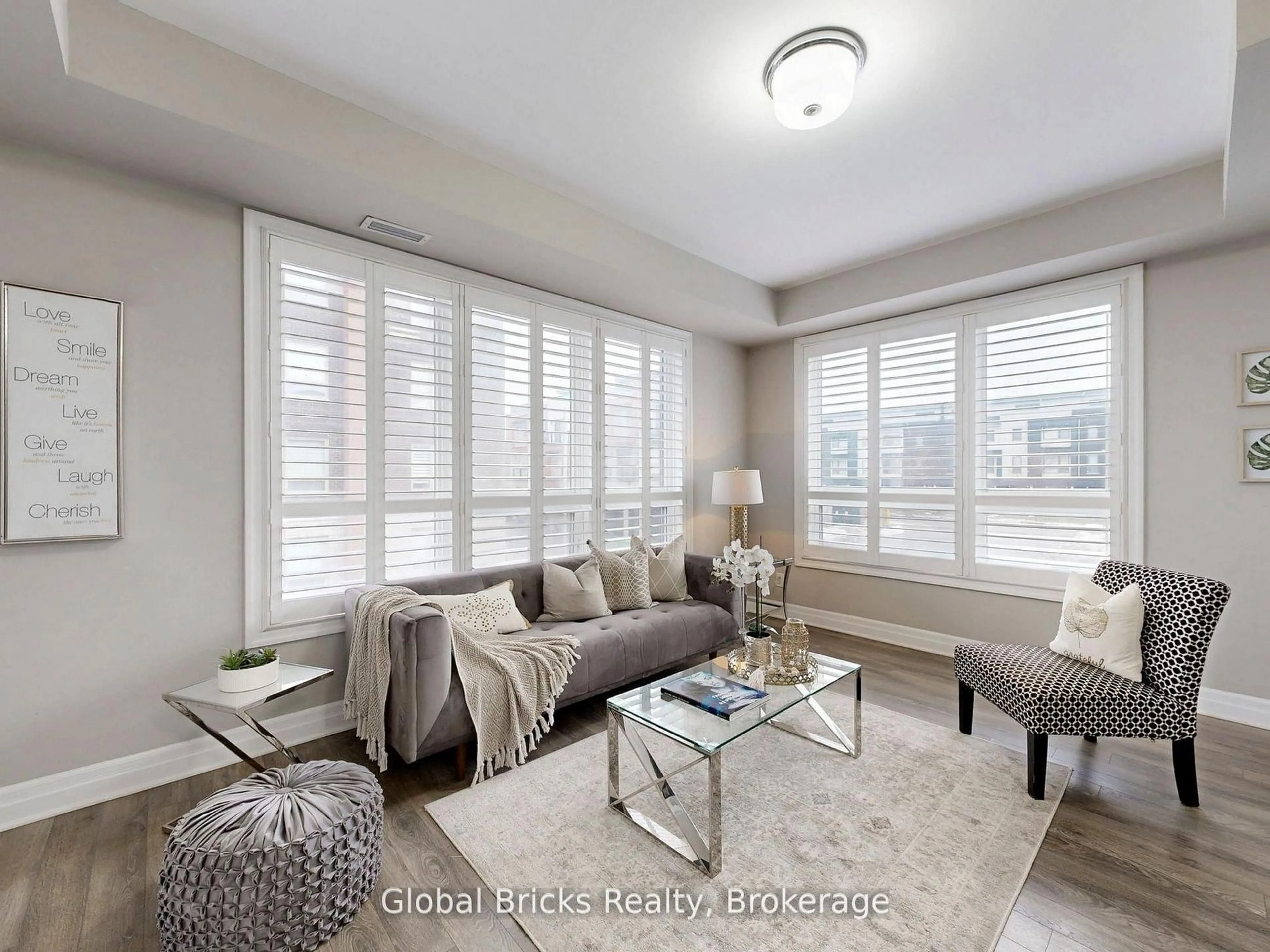 Living room with furniture, unknown for 2 Adam Sellers St #218, Markham Ontario L6B 1P2