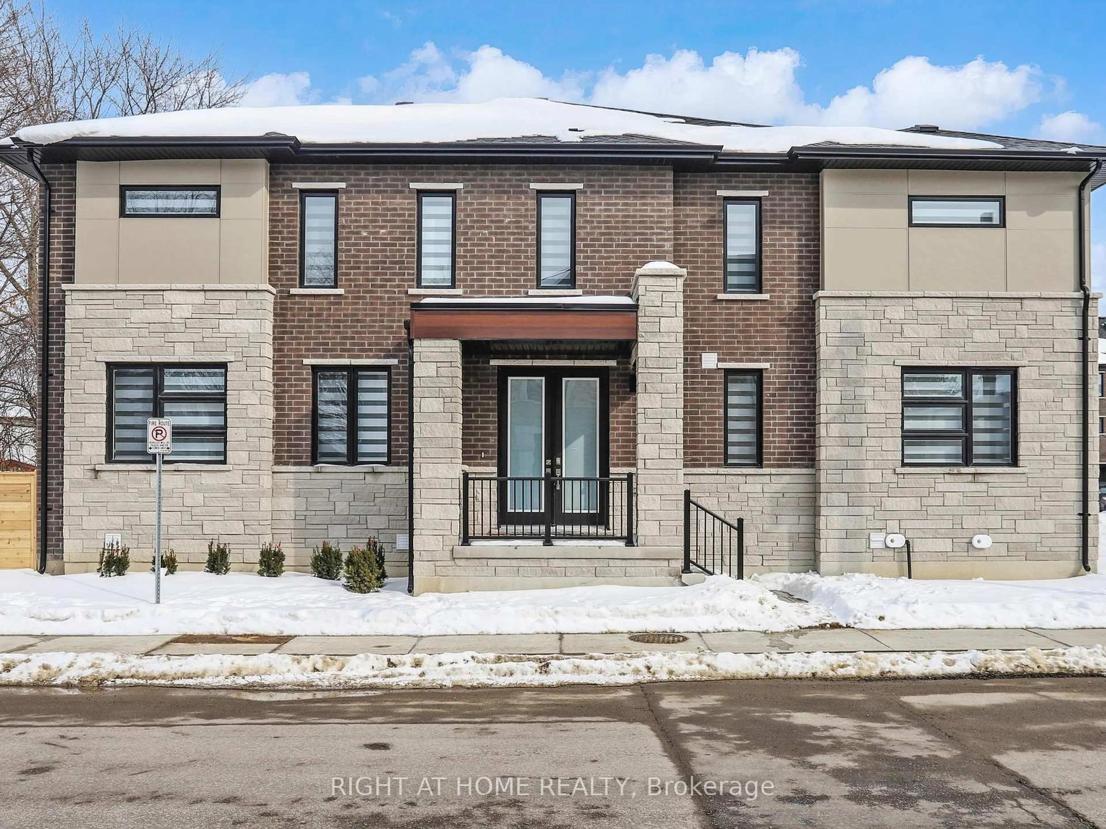 Home with brick exterior material, street for 154 Anna Russell Way, Markham Ontario L3R 3X3
