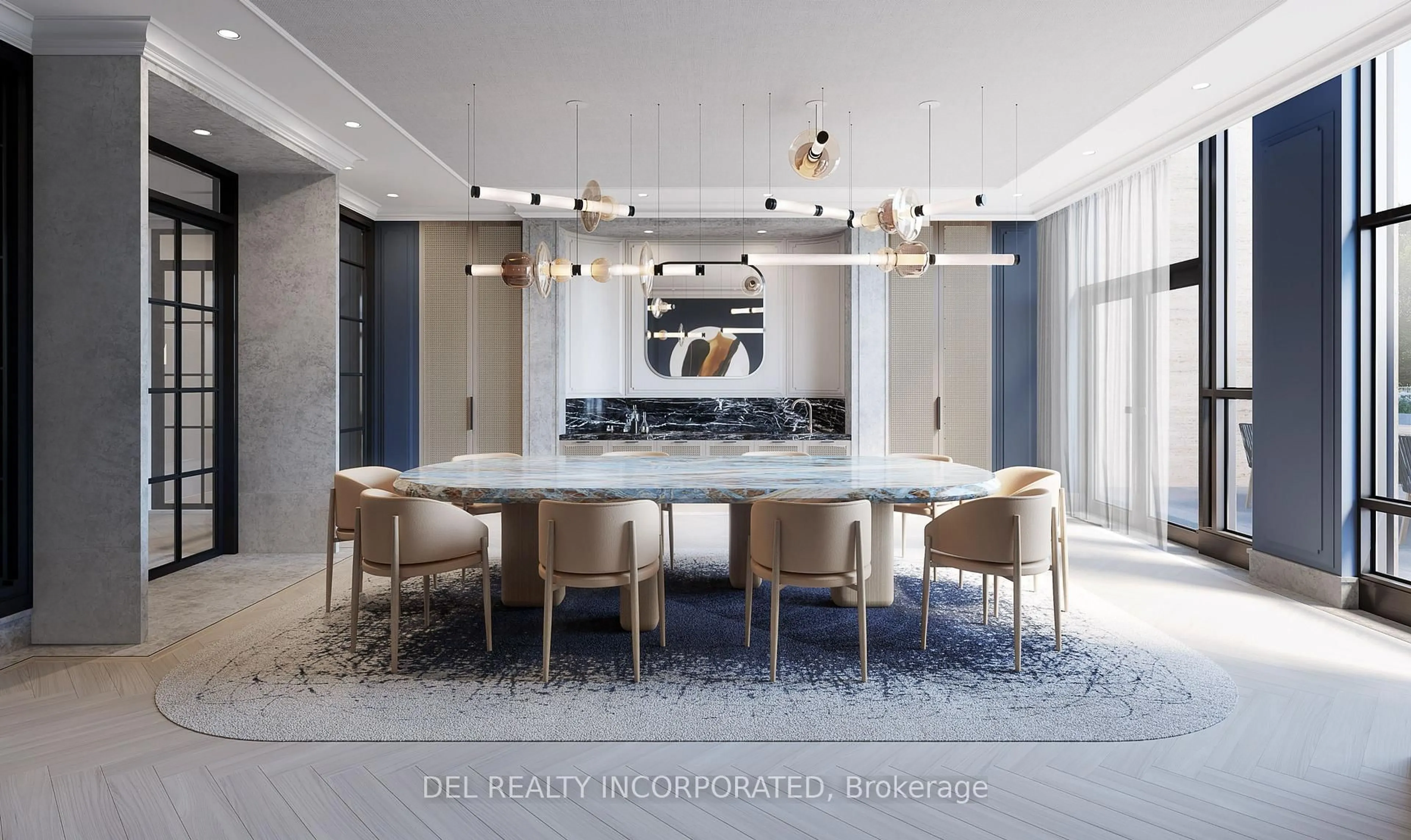 Dining room, ceramic/tile floor for 399 Royal Orchard Blvd #318, Markham Ontario L3T 0H3