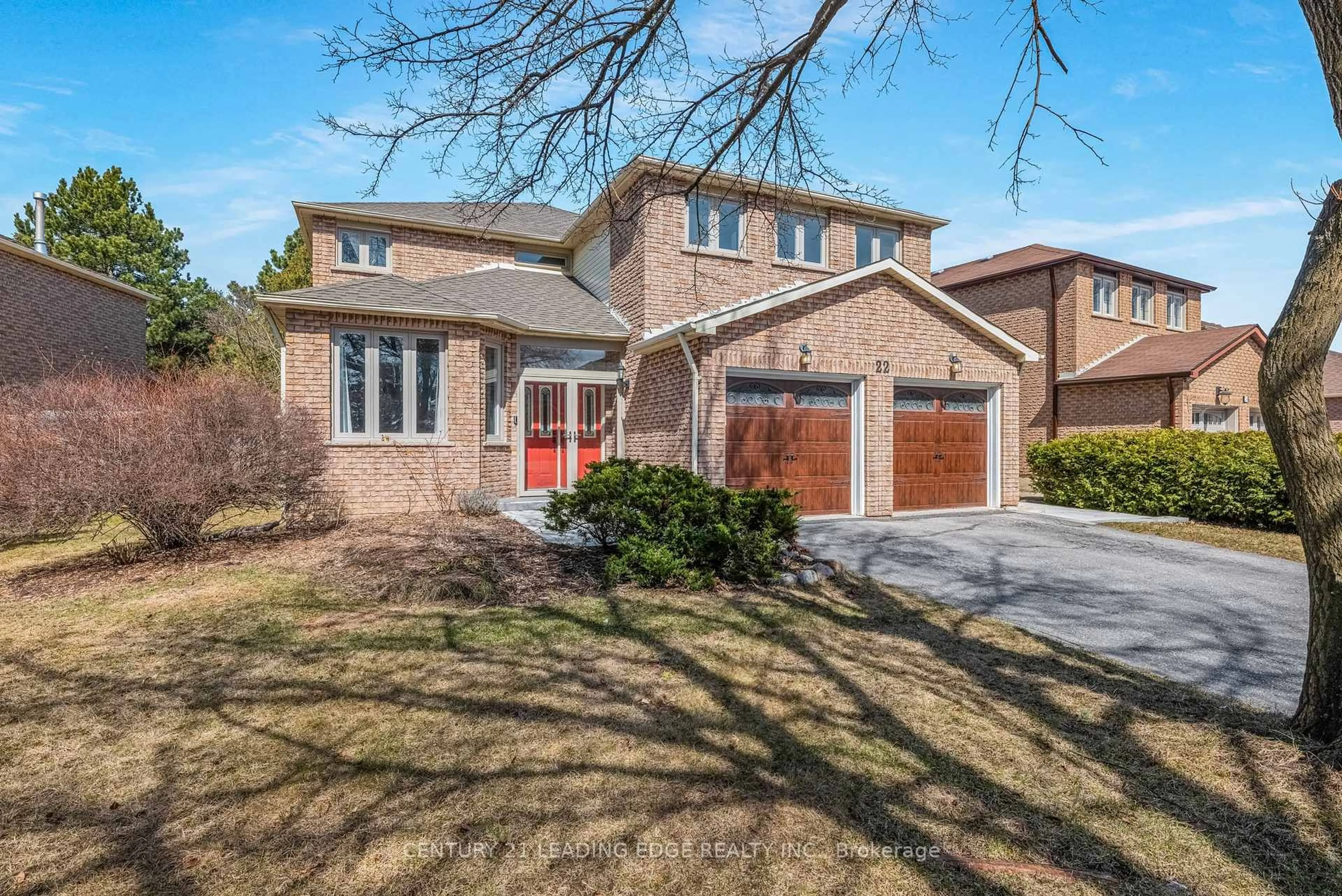 Home with brick exterior material, street for 22 Havagal Cres, Markham Ontario L3P 7E9