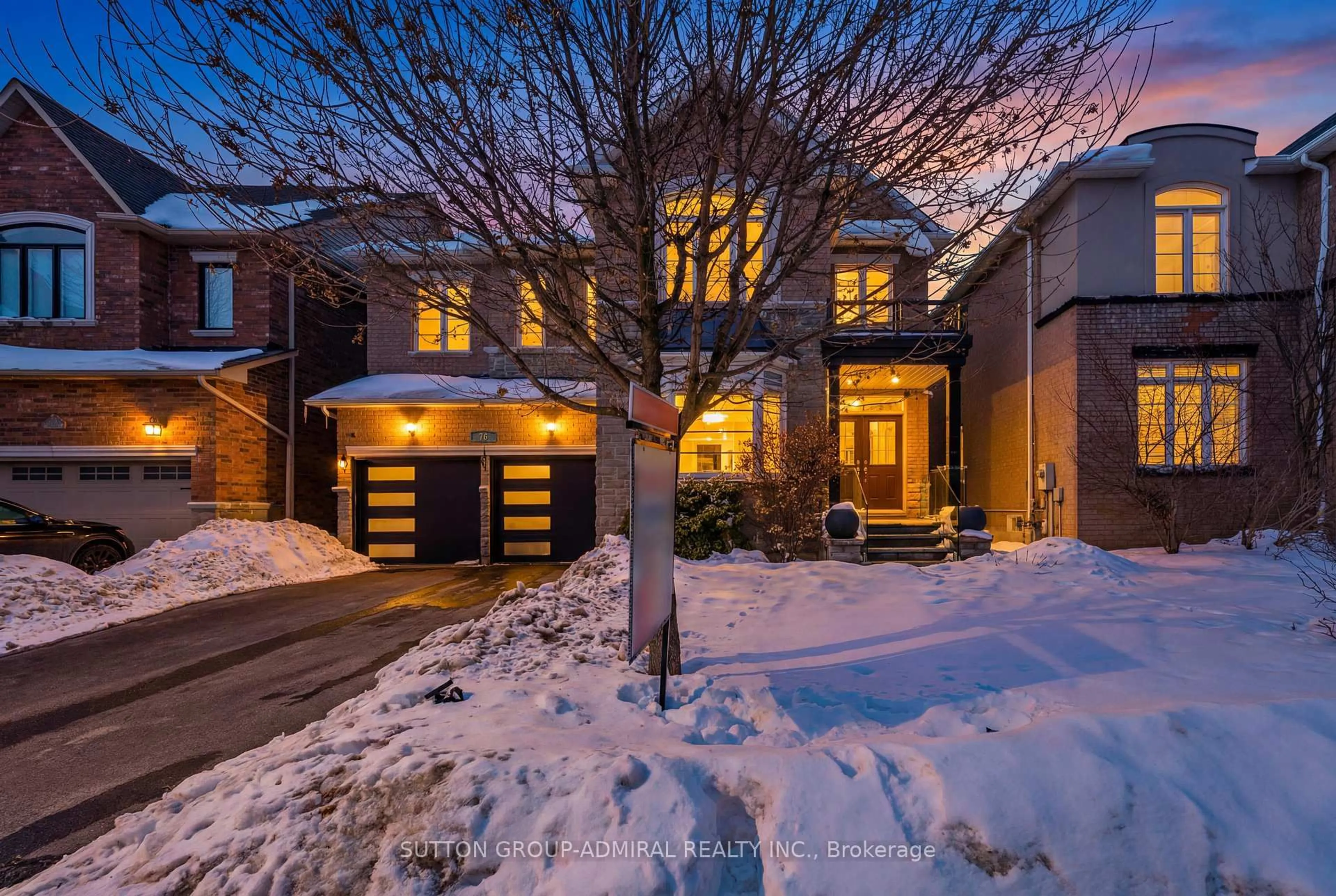 Home with brick exterior material, street for 76 Cezanne Tr, Vaughan Ontario L4J 9B9