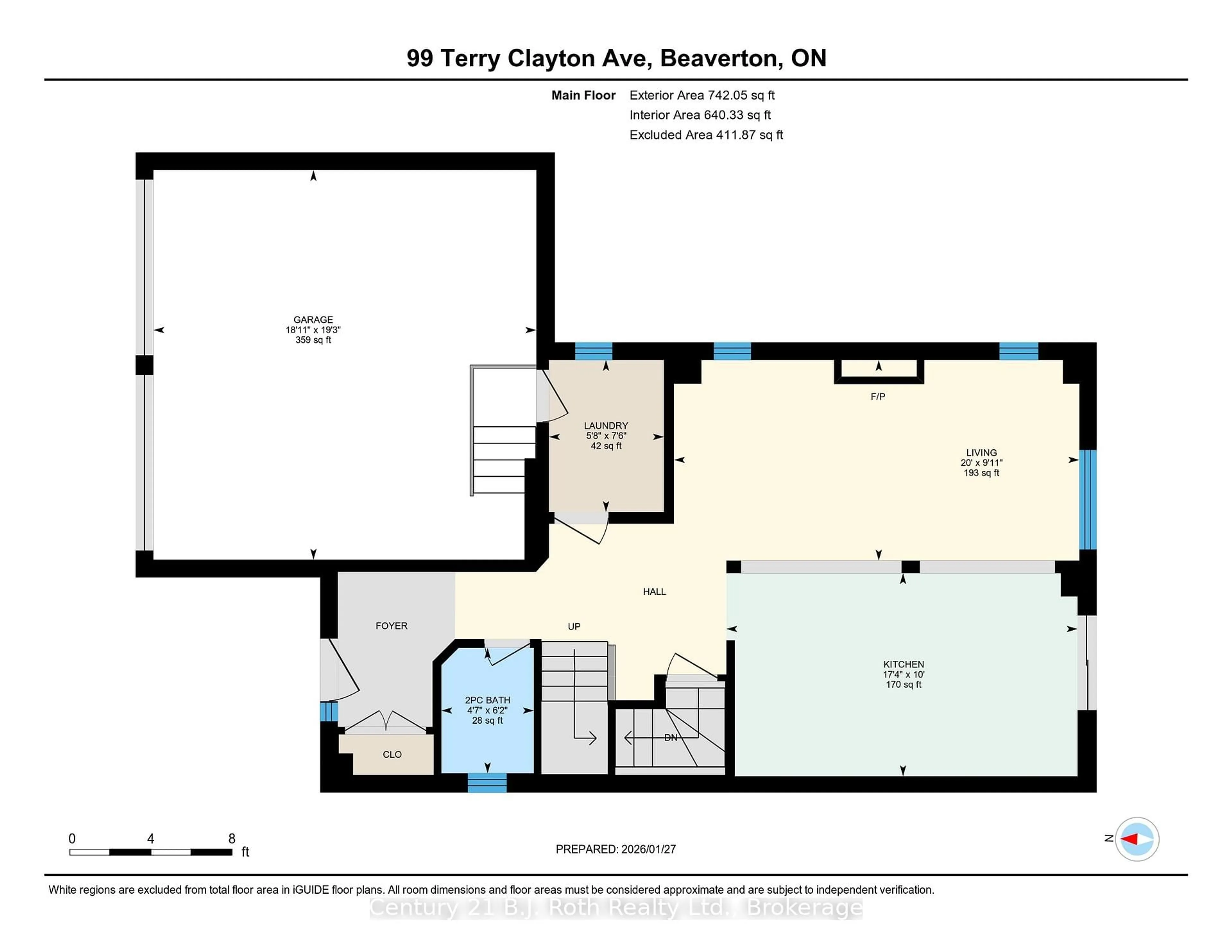 Floor plan for 99 Terry Clayton Ave, Brock Ontario L0K 1A0