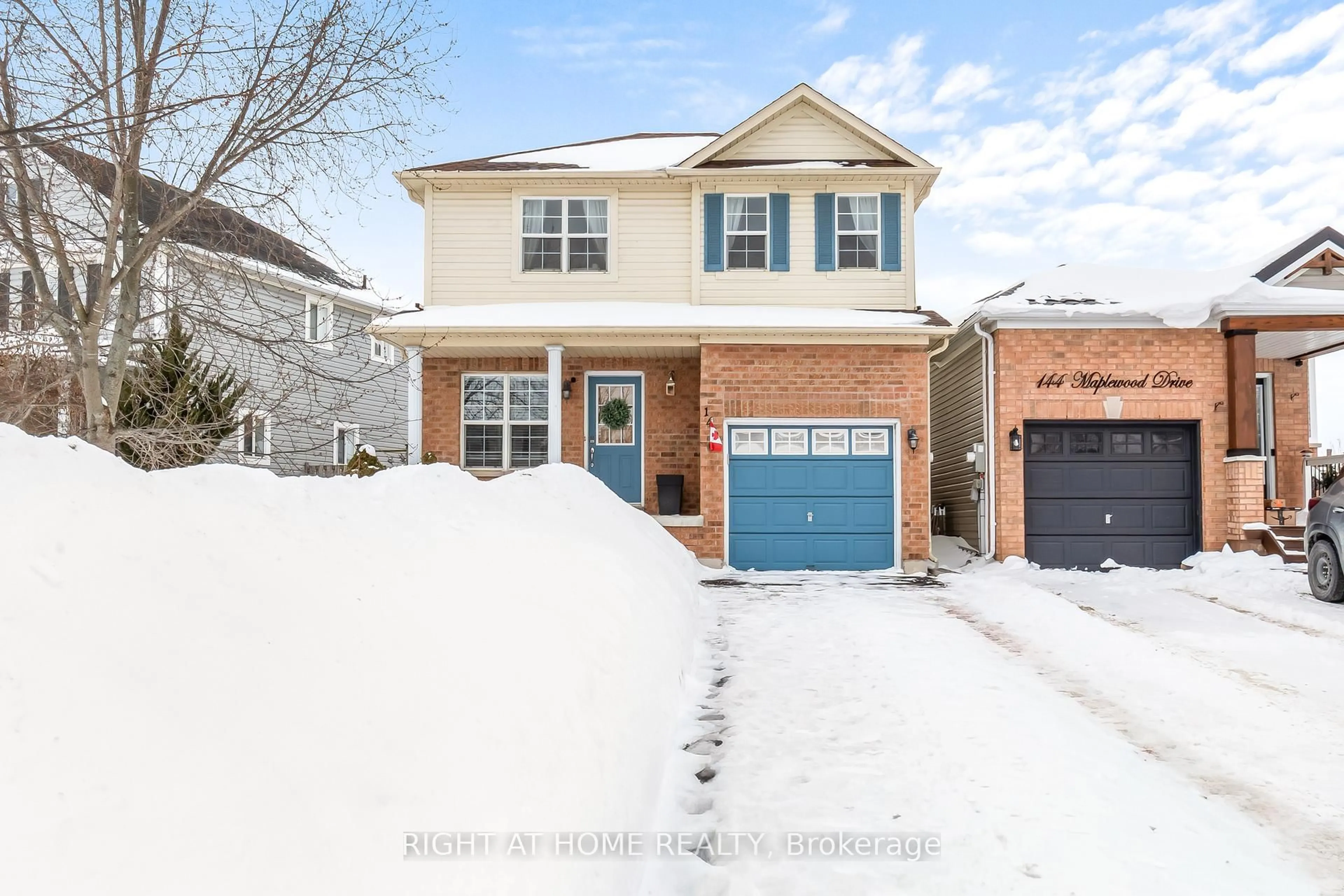 Home with brick exterior material, street for 146 Maplewood Dr, Essa Ontario L3W 0B9