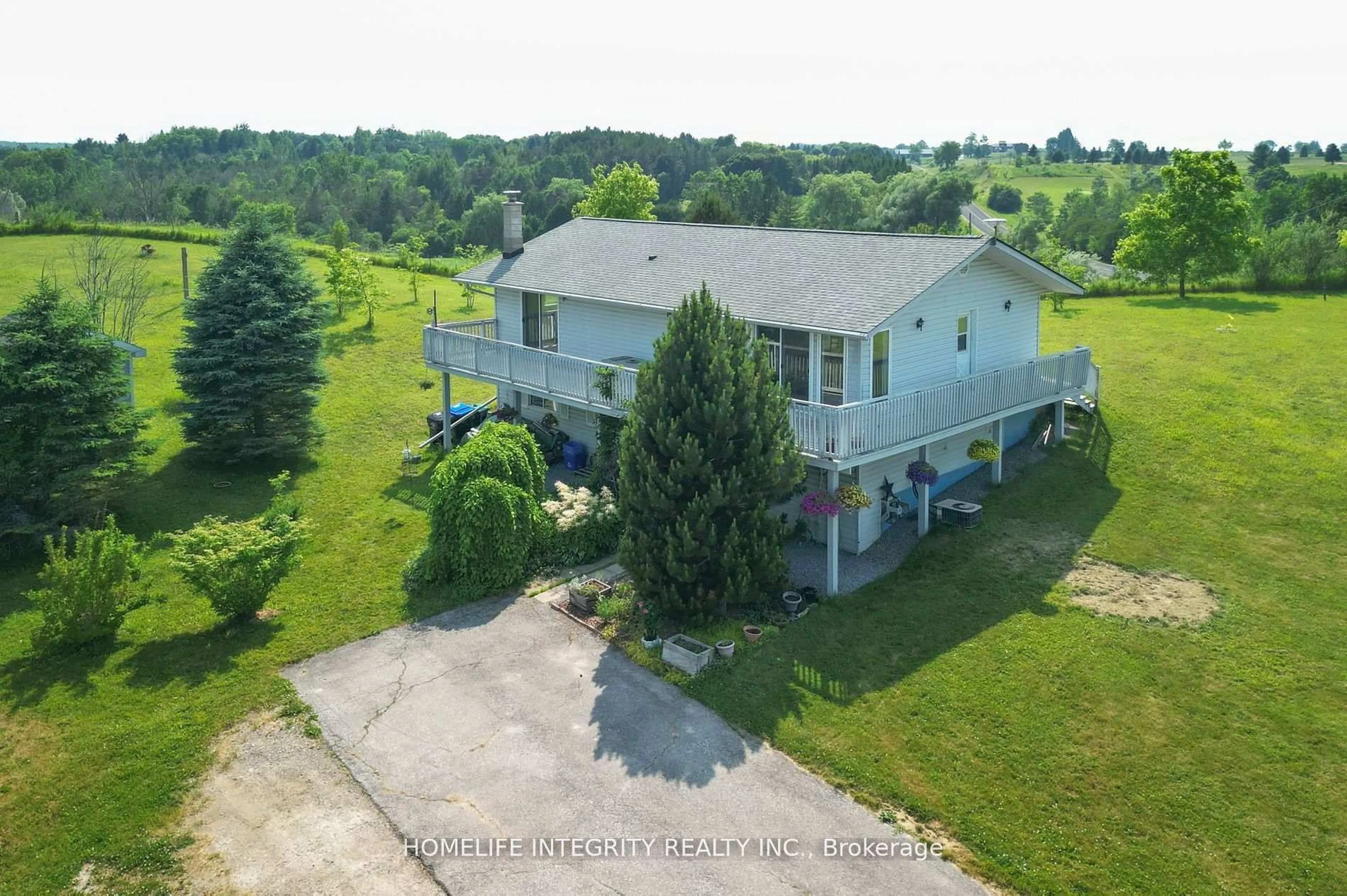 A pic from outside/outdoor area/front of a property/back of a property/a pic from drone, water/lake/river/ocean view for 7145 Fourth Line, New Tecumseth Ontario L0G 1W0
