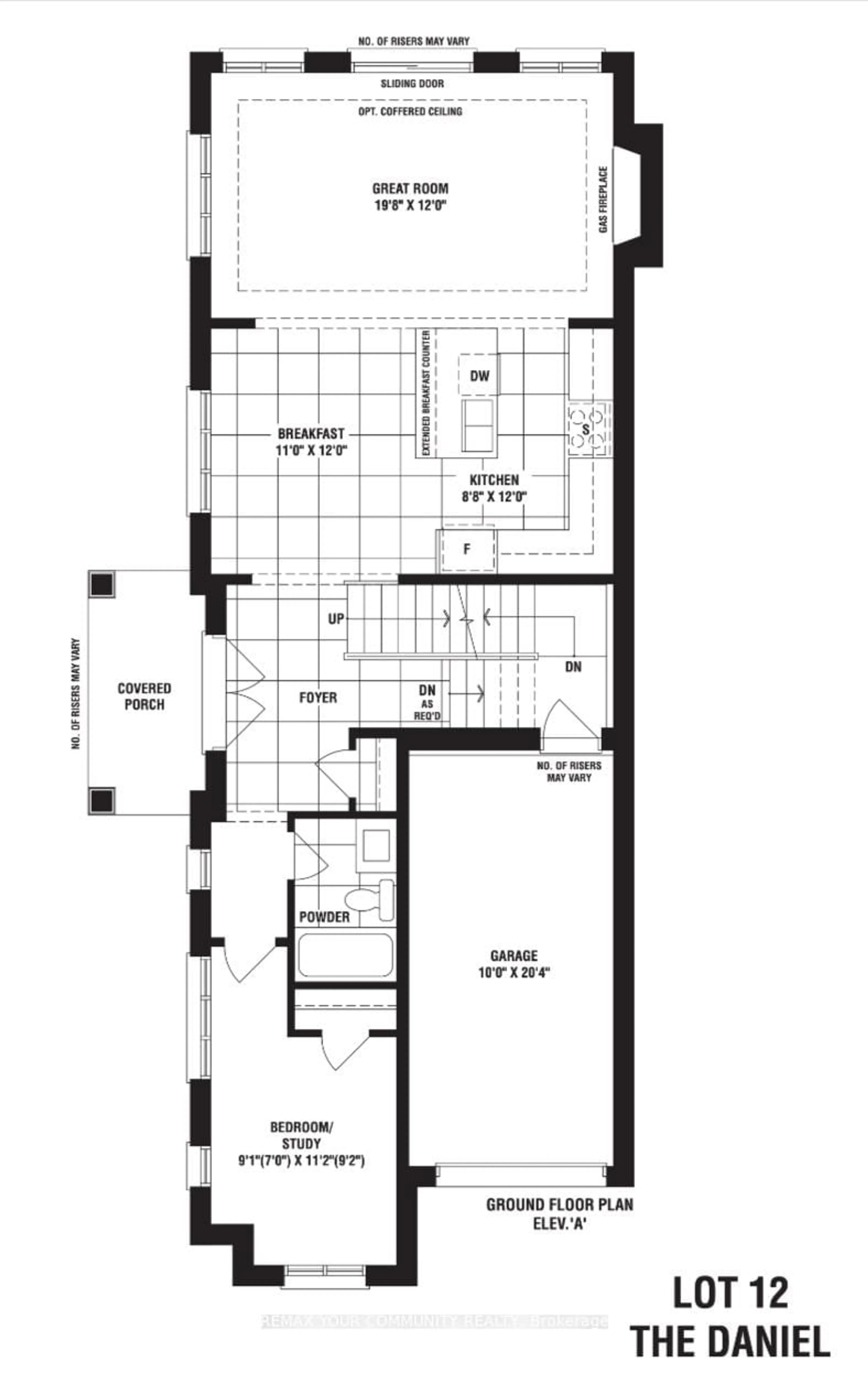 Floor plan for 131 Muret Cres #Lot 12, Vaughan Ontario L6A 4H4