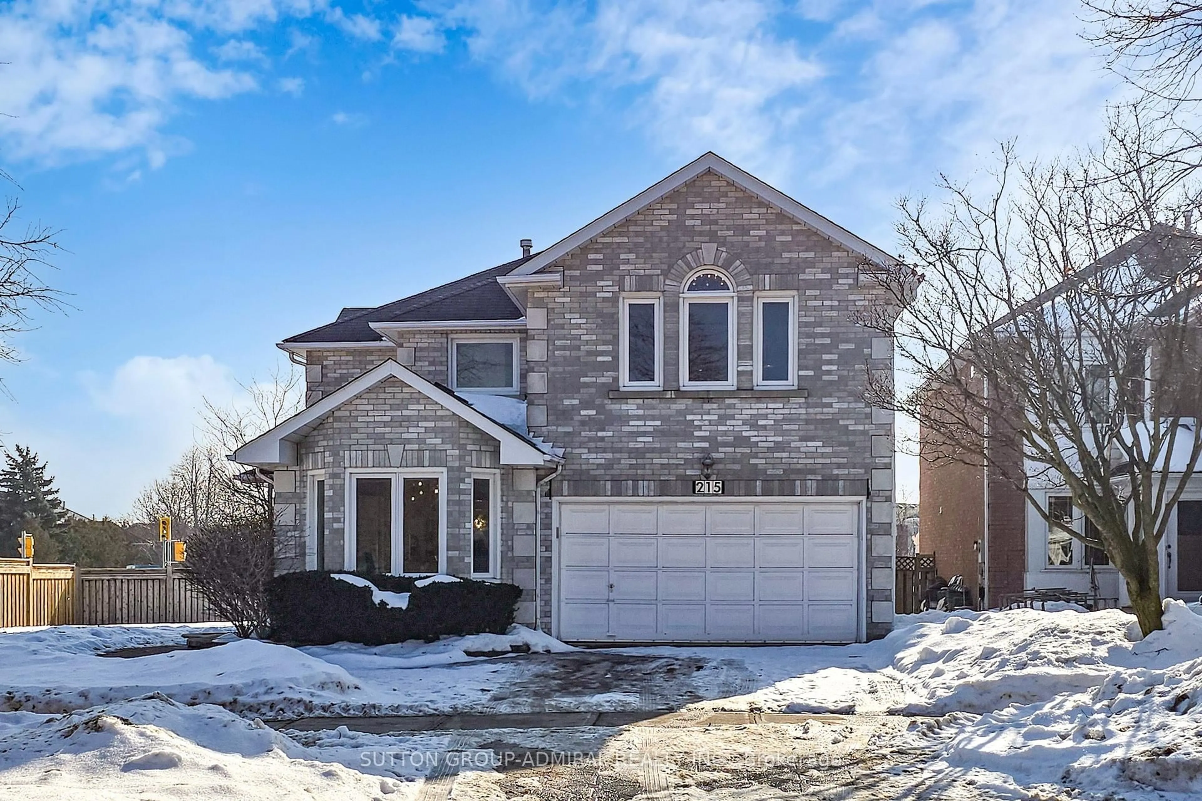 Home with brick exterior material, street for 215 Westhampton Dr, Vaughan Ontario L4J 7Y8